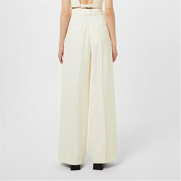 Jil Sander o1g2r1mq1024 Pant in Cream Size 26" / US 2 / IT 38 - 5 Thumbnail