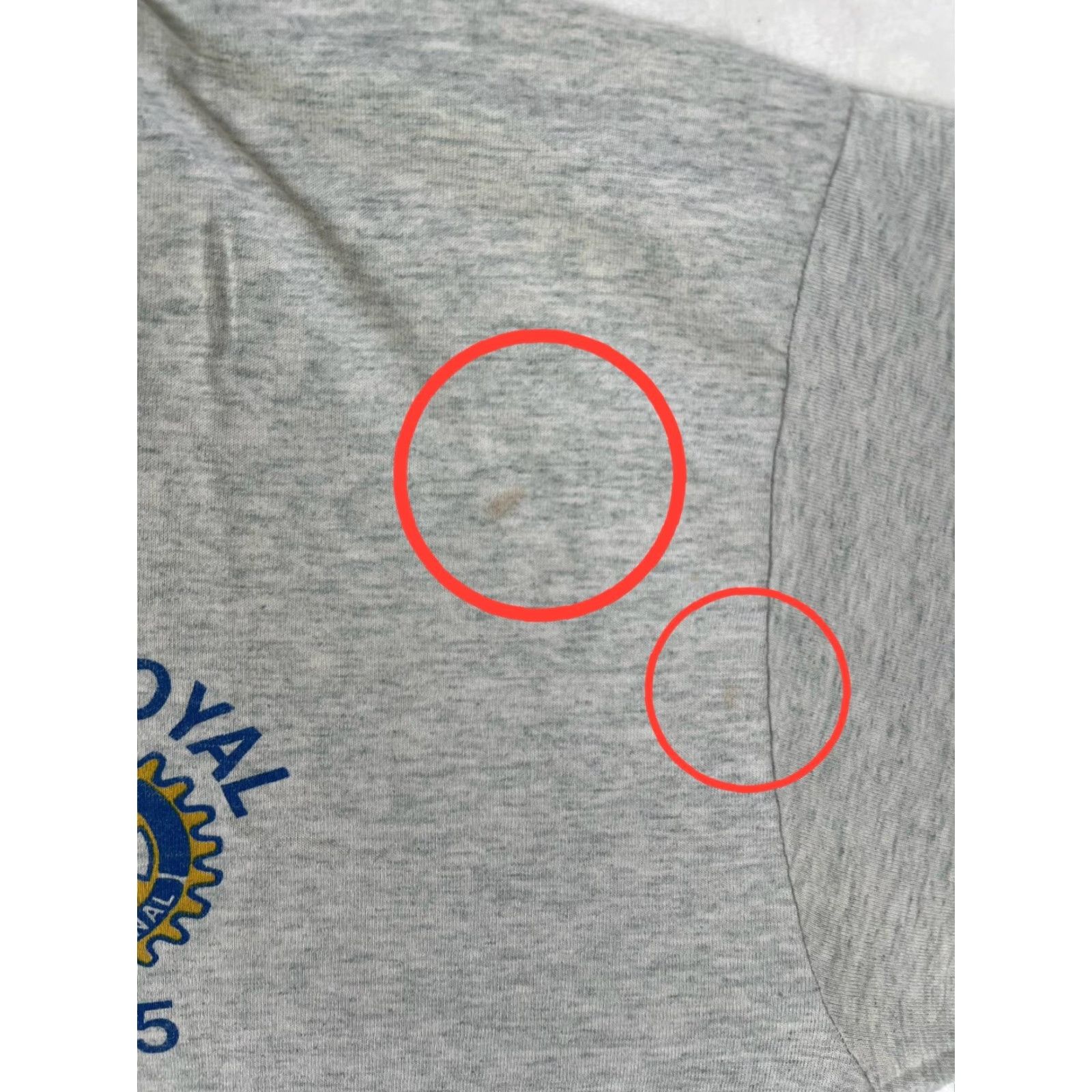 Fruit Of The Loom VINTAGE Camp Royal Rotary 1995 T-Shirt Mens XL Gray Single Stitch Fruit of the Loom Best Size US XL / EU 56 / 4 - 3 Thumbnail