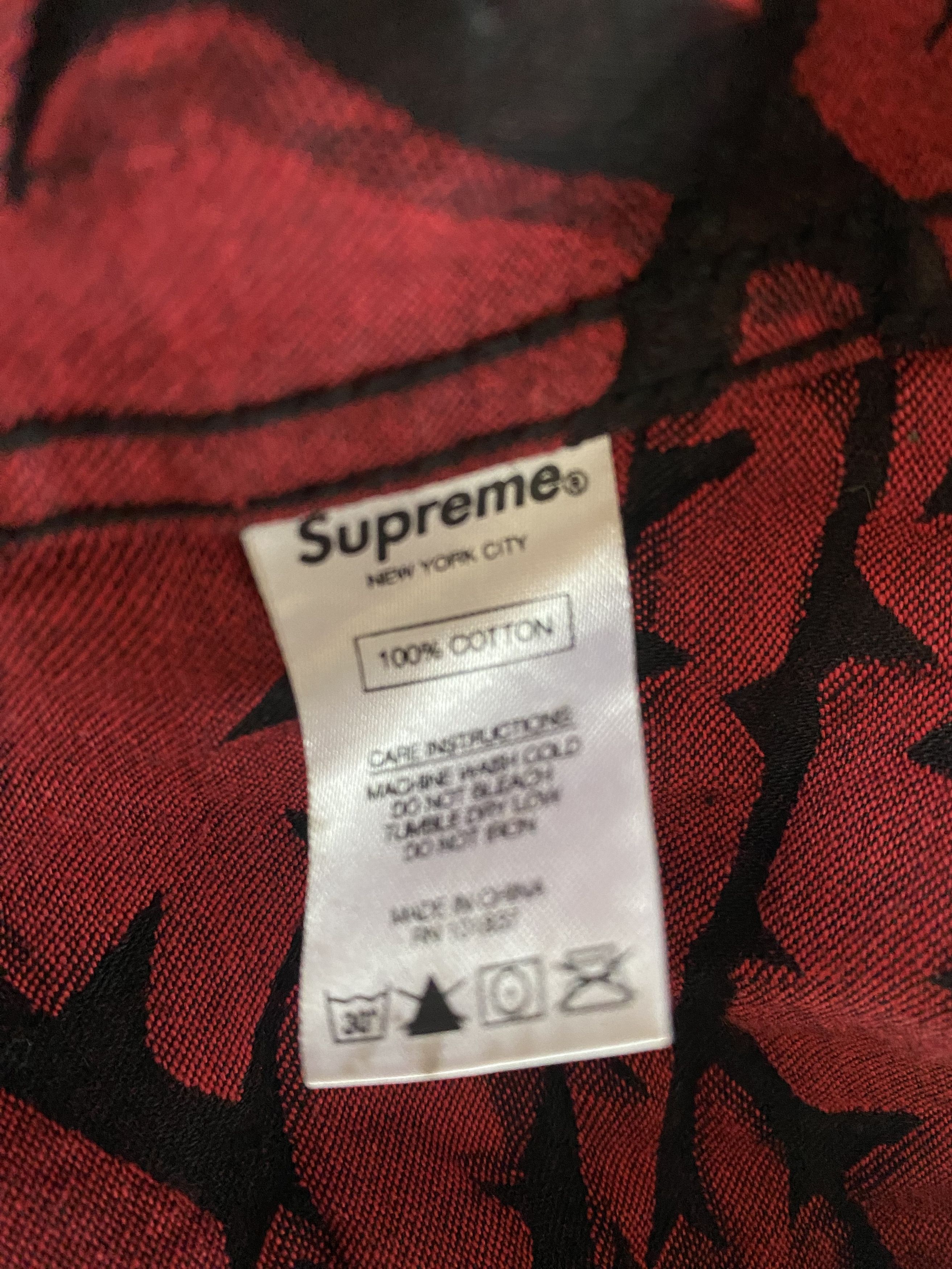 Supreme Thorn Trucker Jacket Red | Grailed