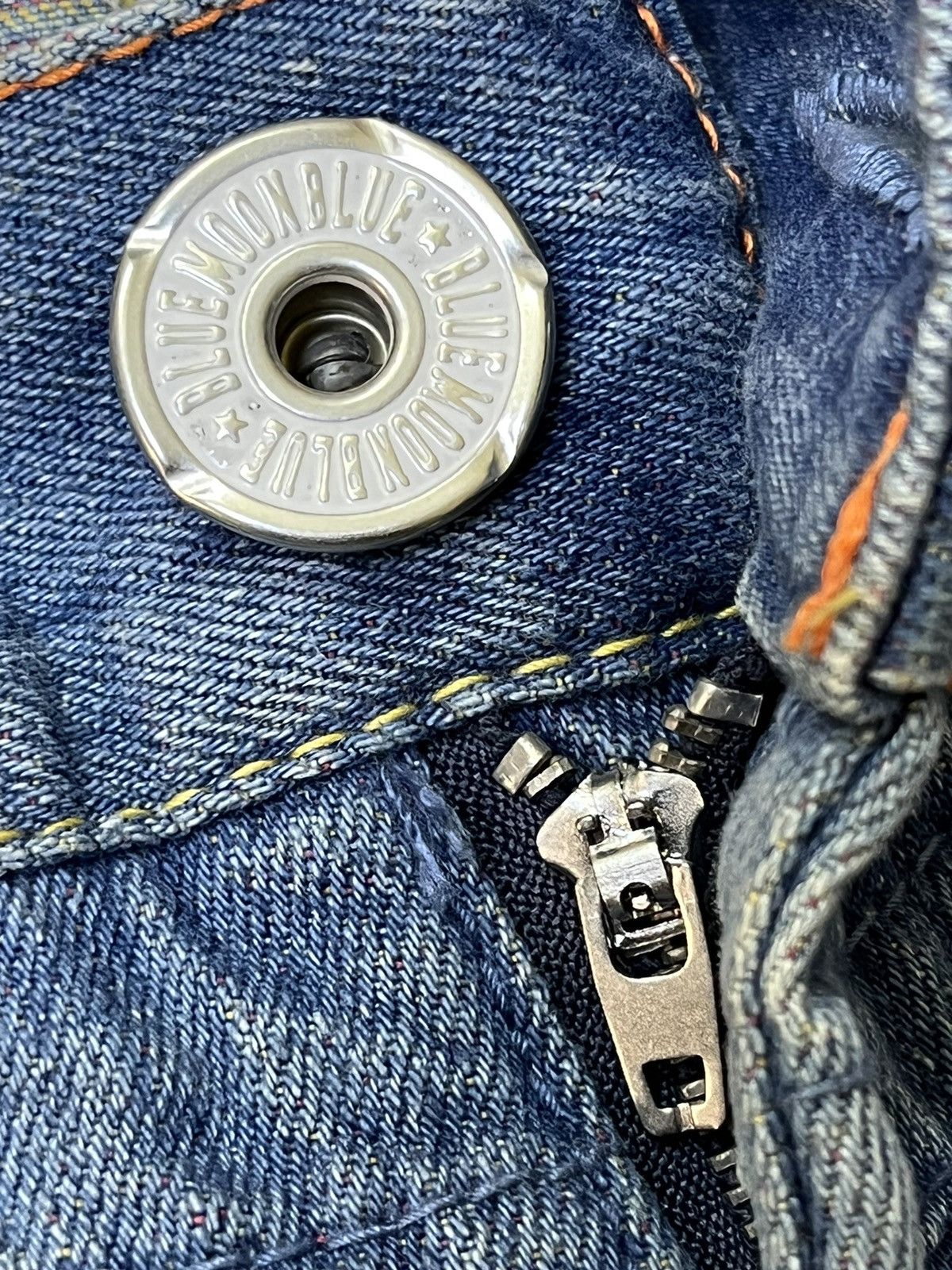 Le Grande Bleu (L.G.B.) JAPANESE BMB BLUE MOON BLUE SURFGIRL RAINBOW JEANS/DENIM Size US 32 / EU 48 - 12 Thumbnail
