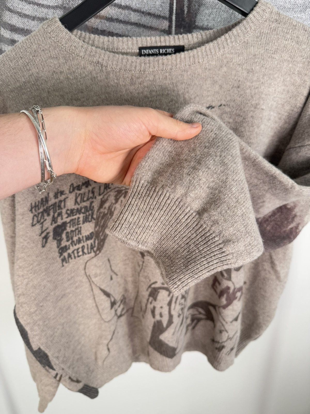 Enfants Riches Deprimes 🚭RARE🚭 FALL/WINTER 2021 “DRAMA OF OPIUM” MERINO WOOL SWEATER Size US L / EU 52-54 / 3 - 11 Thumbnail