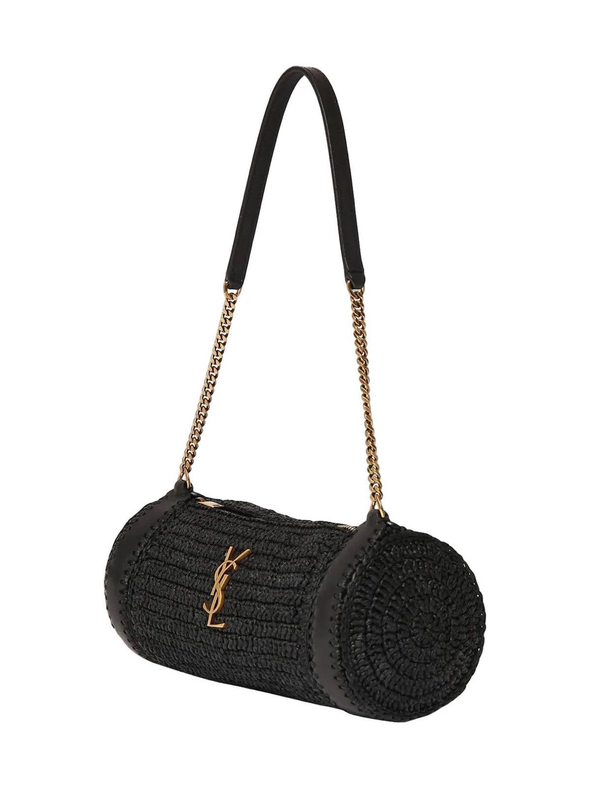 Saint Laurent Paris Saint Laurent Cassandre Small Cylinder Bag 'Noir' Size ONE SIZE - 2 Thumbnail