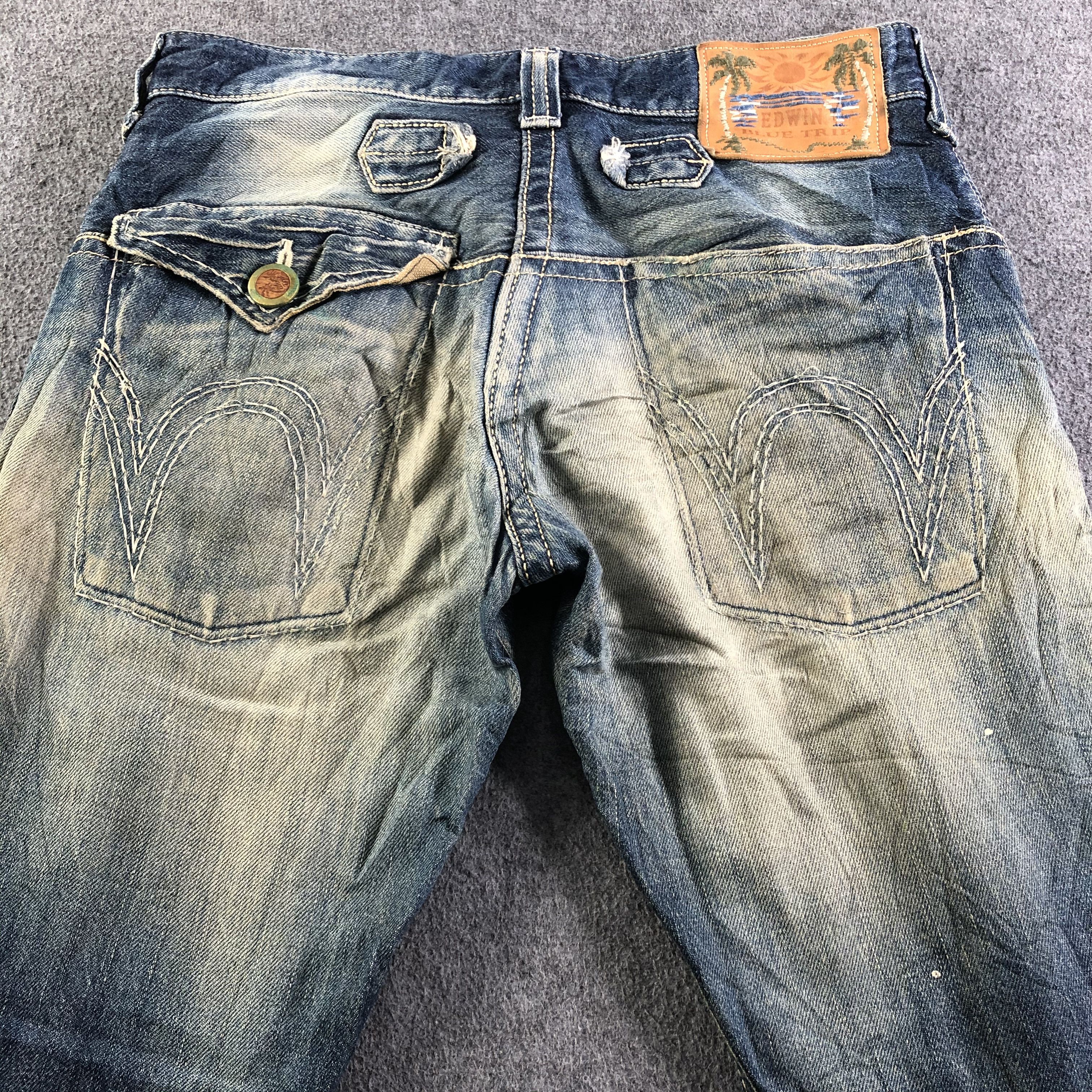 Edwin Vintage Edwin Blue Trip Jeans-J4014 Size US 34 / EU 50 - 4 Thumbnail