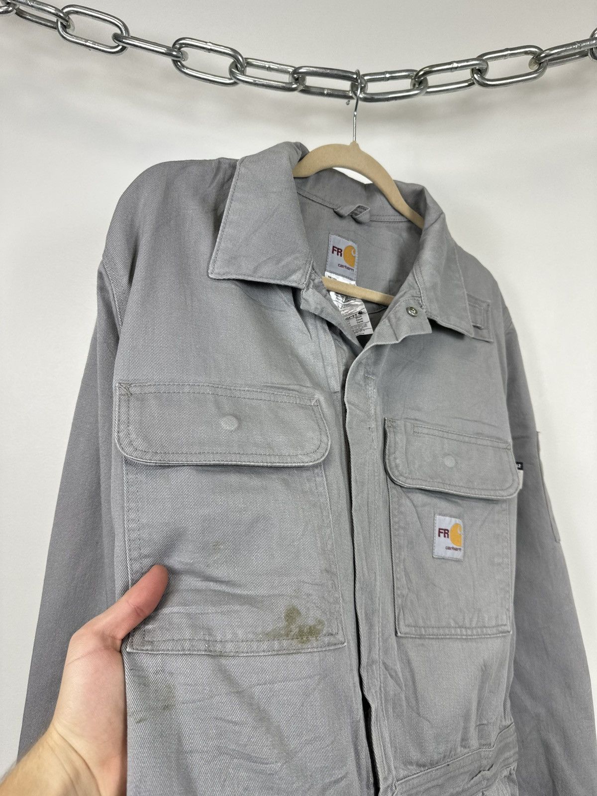 Carhartt Vintage Carhartt Flame Resistant Utility Work Detroit Jacket Size US L / EU 52-54 / 3 - 6 Thumbnail
