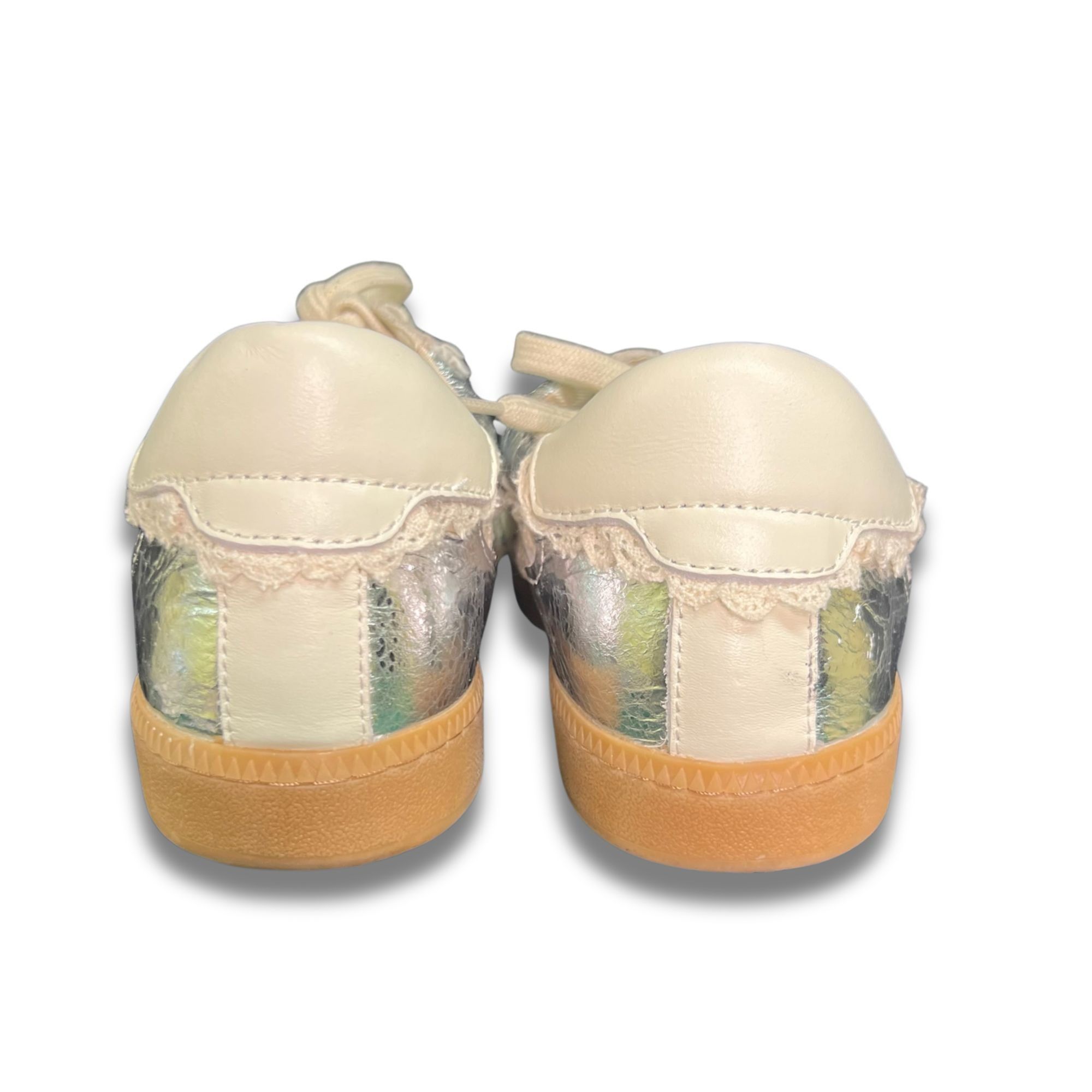 Dolce Vita Dolce Vita Womens Notice Lace-Up Sneakers Iridescent Metalli Size US 6.5 / IT 36.5 - 4 Thumbnail