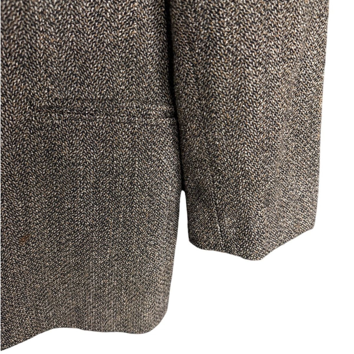 Structure VTG Structure Le Collezioni Men's Brown Tweed Wool Blazer Size 46R - 6 Thumbnail