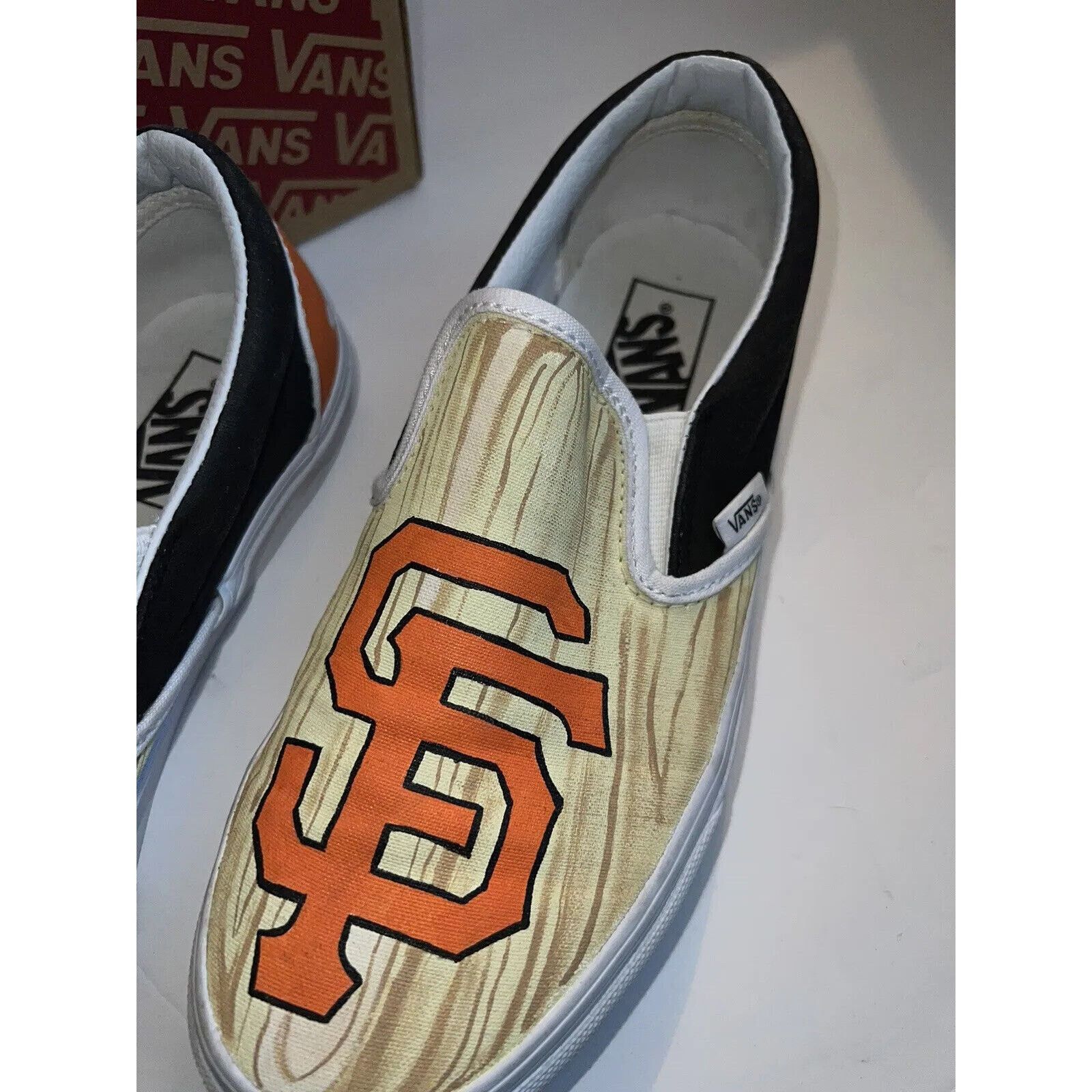 Vans Custom Made San Francisco 49ers Vans Womens Size 8 With Box Size US 8 / IT 38 - 3 Thumbnail