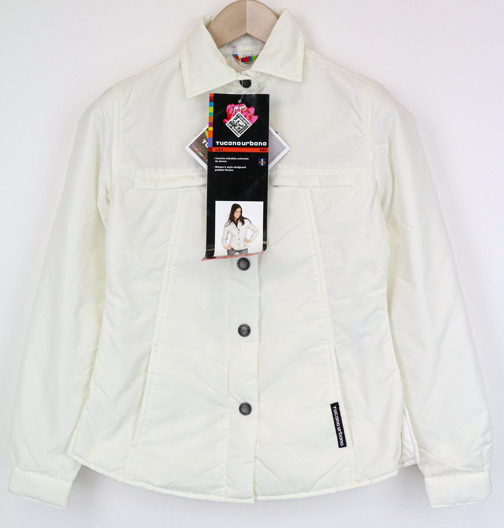 Other LORI 2XS Off-White Windproof Moto Jacket 74439 Size XXS / US 00 / IT 34 - 1 Thumbnail
