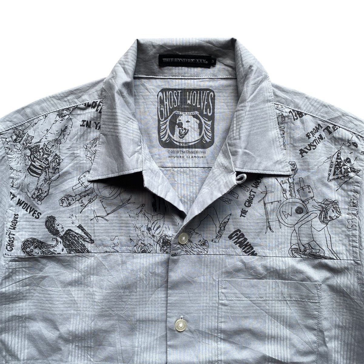 Hysteric Glamour 🔥HYSTERIC GLAMOUR x THE GHOST WOLVES SHIRT. Size US S / EU 44-46 / 1 - 6 Thumbnail