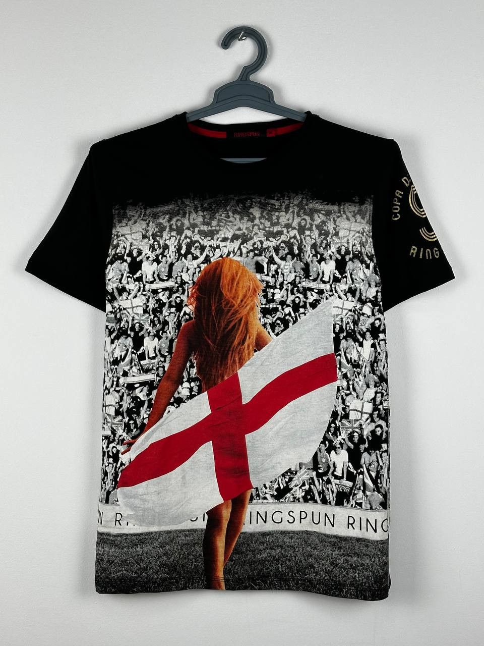 Ringspun × Vintage England Soccer Vintage Sexy Girl Ringspun T Shirt Size US M / EU 48-50 / 2 - 1 Thumbnail
