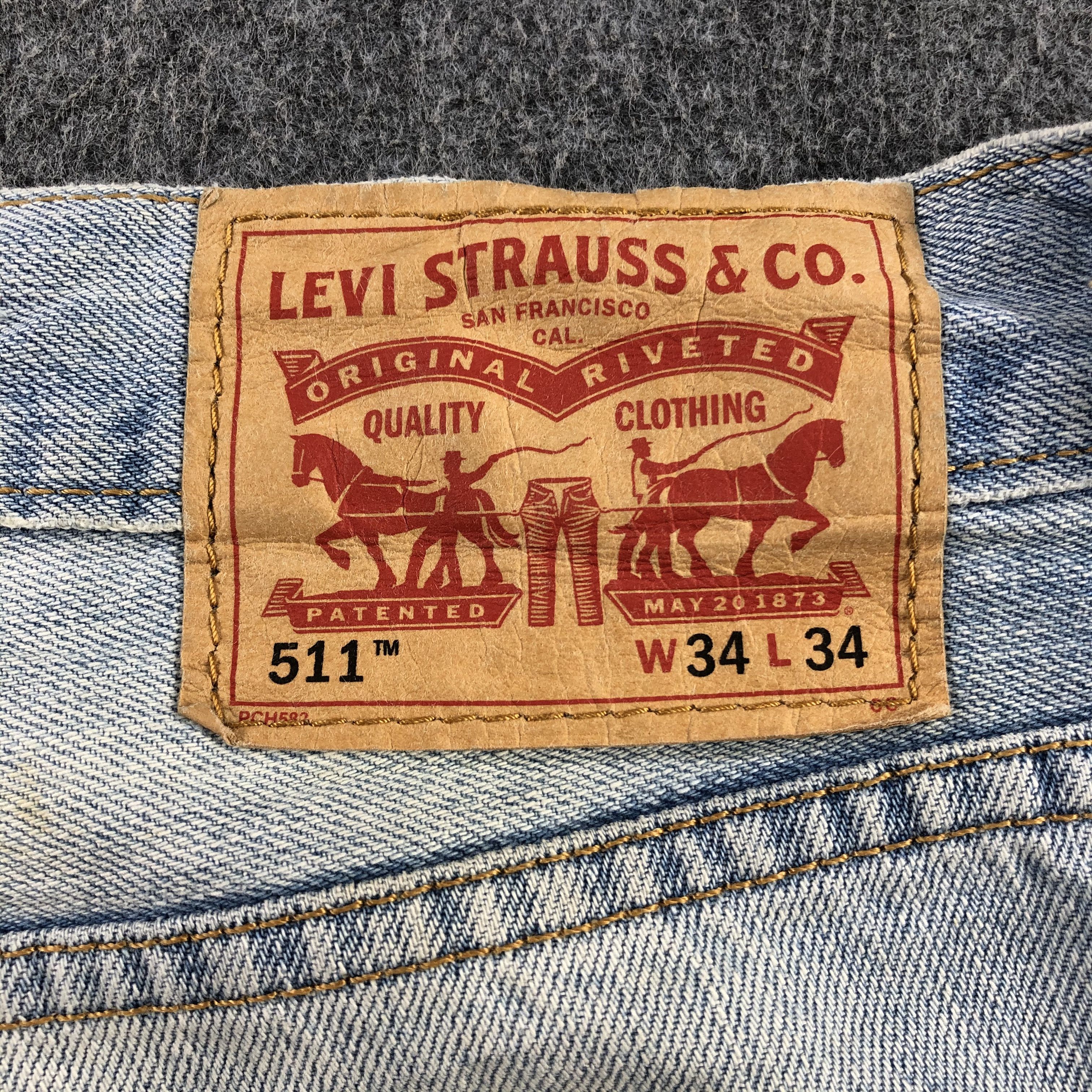 Levi's Vintage Light Wash Levis 511 Jeans-J2281 Size US 35 - 5 Thumbnail