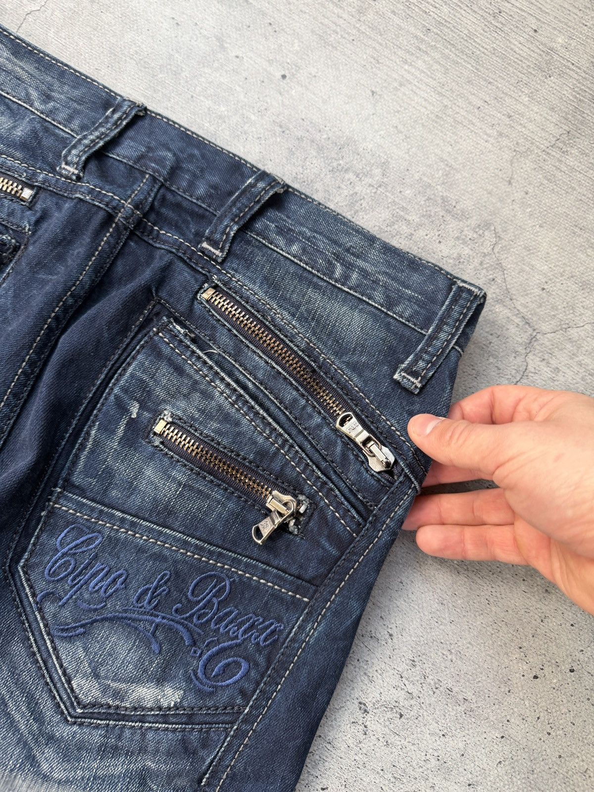 Japanese Brand Vintage Rap style Cipo&Baxx jeans Size US 29 - 3 Thumbnail
