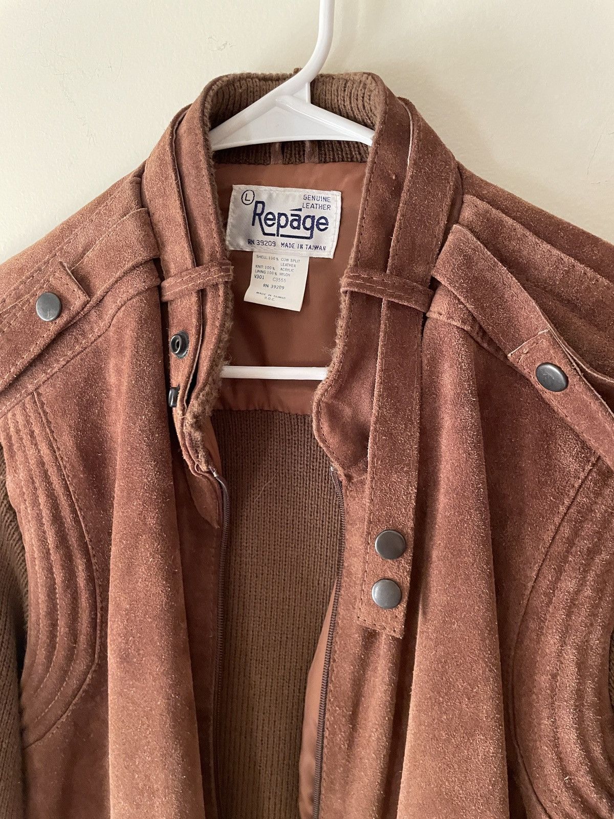 Vintage 60s Suede Knit Jacket Size US M / EU 48-50 / 2 - 6 Thumbnail