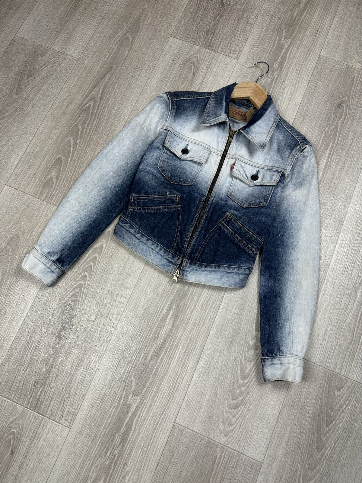 Levi's × Levi's Vintage Clothing × Vintage Vintage Levi’s Denim Zip Jacket Jeans Blazer Size XS Size XS / US 0-2 / IT 36-38 - 3 Thumbnail