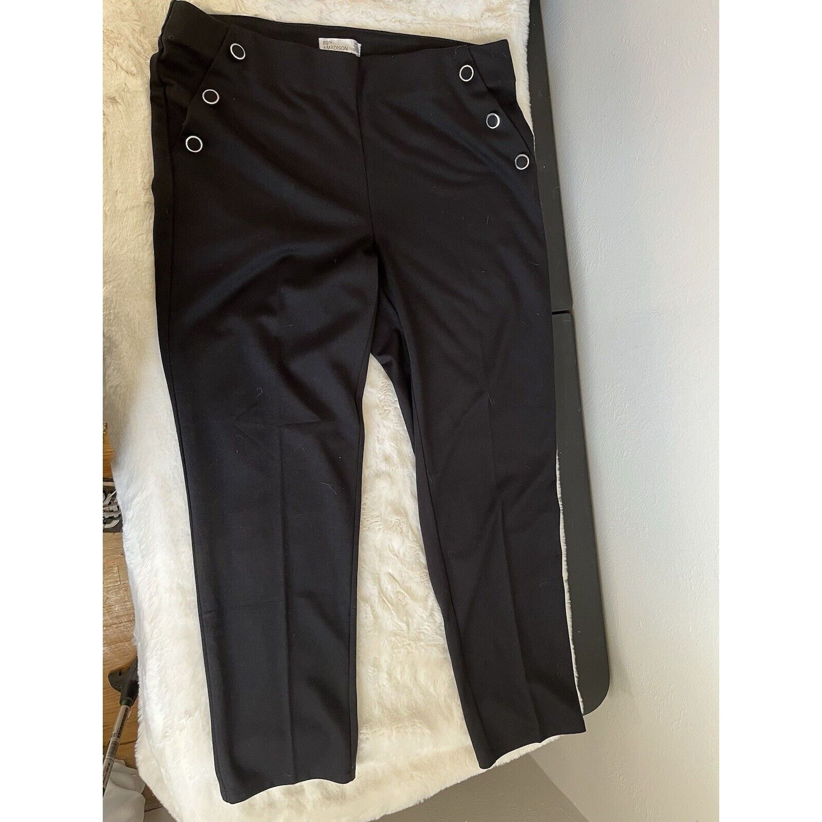 Madison 89th and Madison Women's Dress Pants button Trousers medium Size 30" / US 8 / IT 44 - 1 Thumbnail