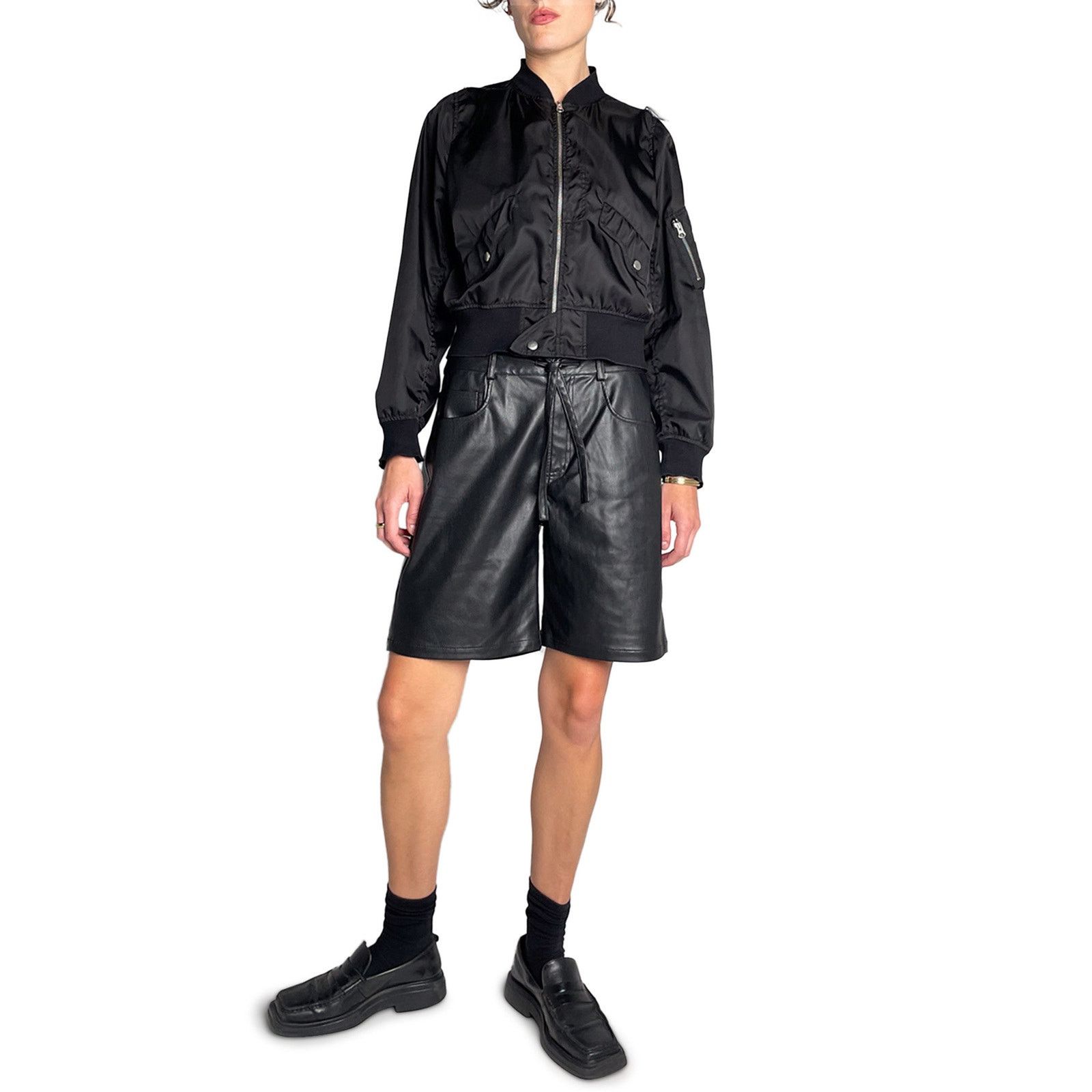 Proenza Schouler Proeneza Leather Shorts Size 27" / US 4 / IT 40 - 2 Thumbnail