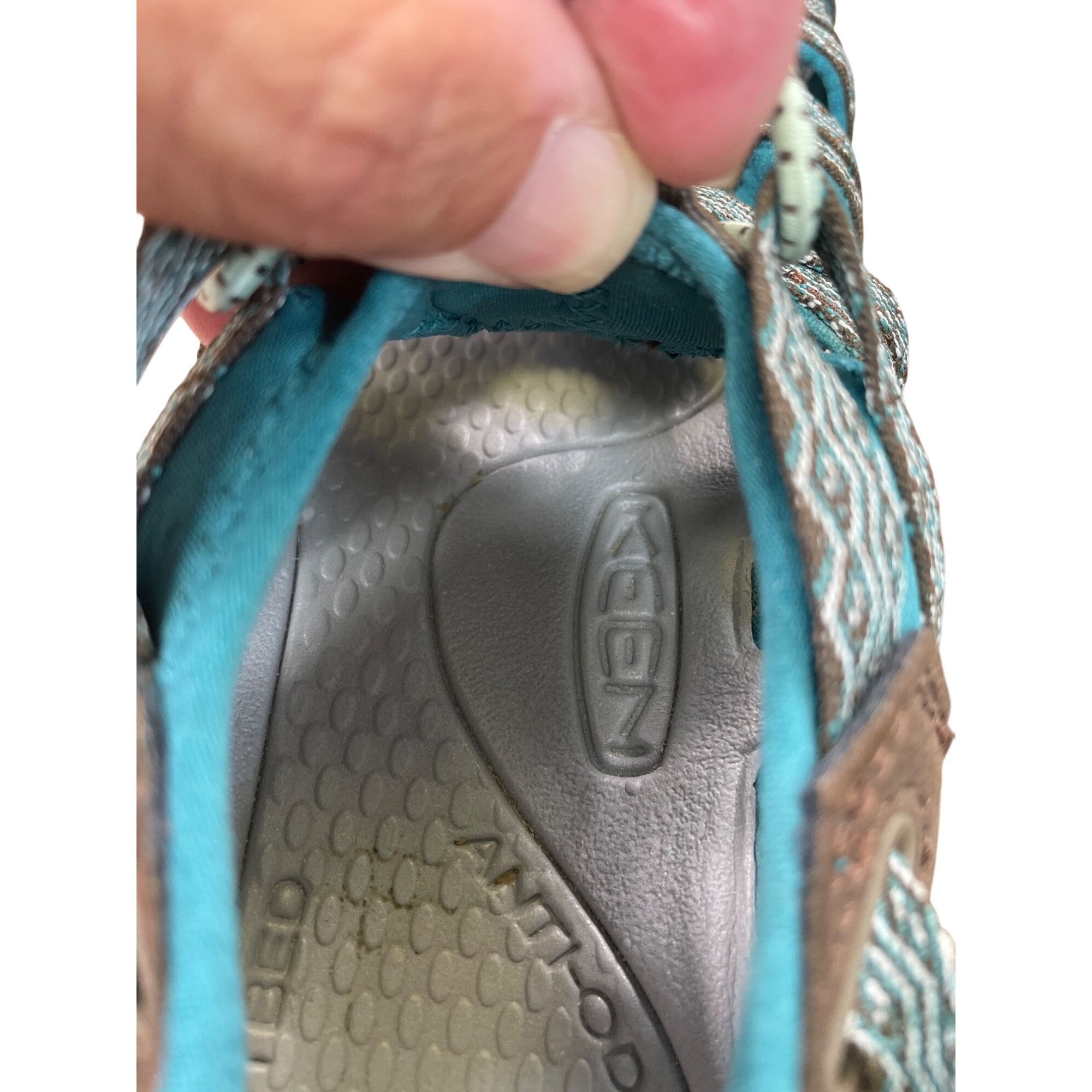 KEEN Keen Womens Turquoise & Brown Water Hiking Shoes Size 6 SKU Size US 6 / IT 36 - 10 Thumbnail
