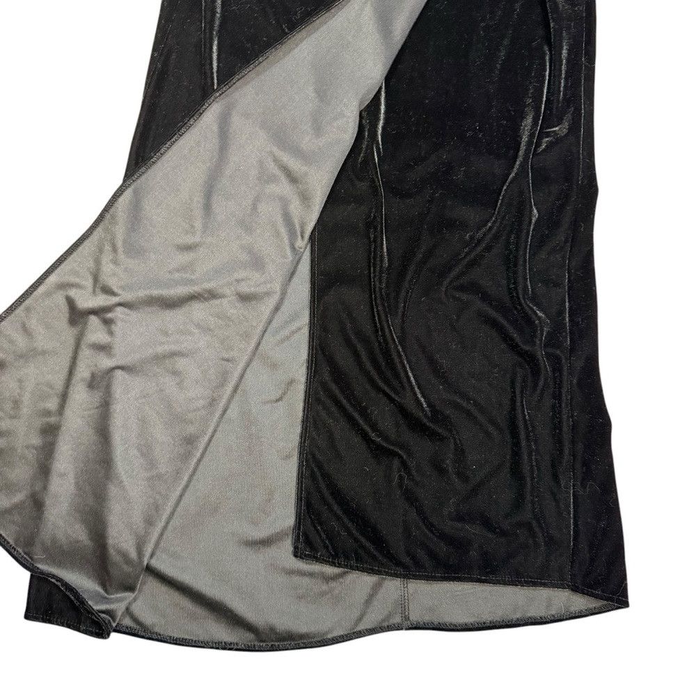Zara NWT New Zara Rhinestone Ring Velvet Midi Wrap Black Skirt S Size 28" / US 6 / IT 42 - 4 Thumbnail
