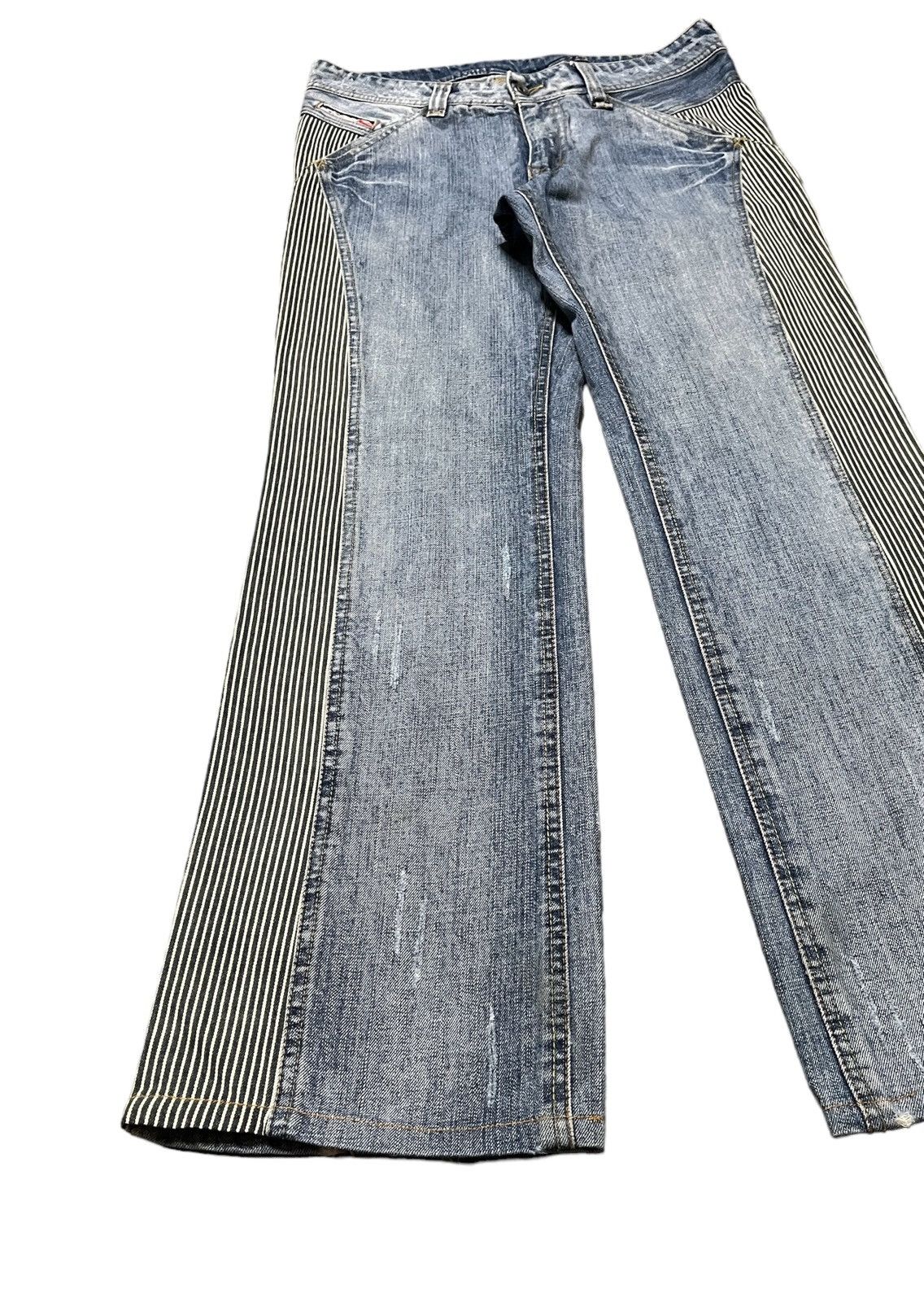 Hysteric Glamour Distressed Nicole Club for men Reconstructed hickory stripe Size US 32 / EU 48 - 2 Thumbnail