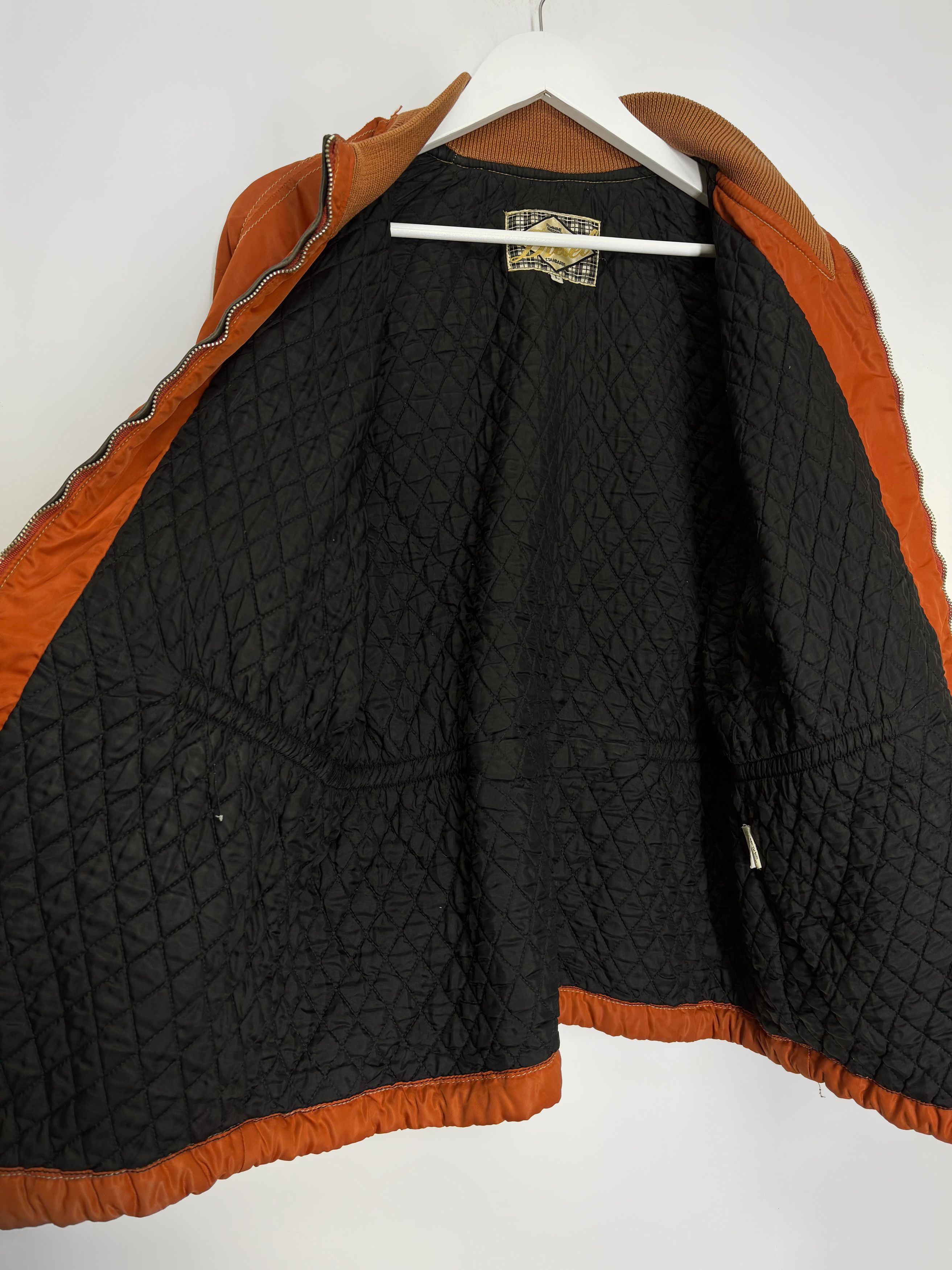 Diesel Diesel 80s Vintage Rare Orange Nylon Bomber Jacket Size US L / EU 52-54 / 3 - 14 Thumbnail