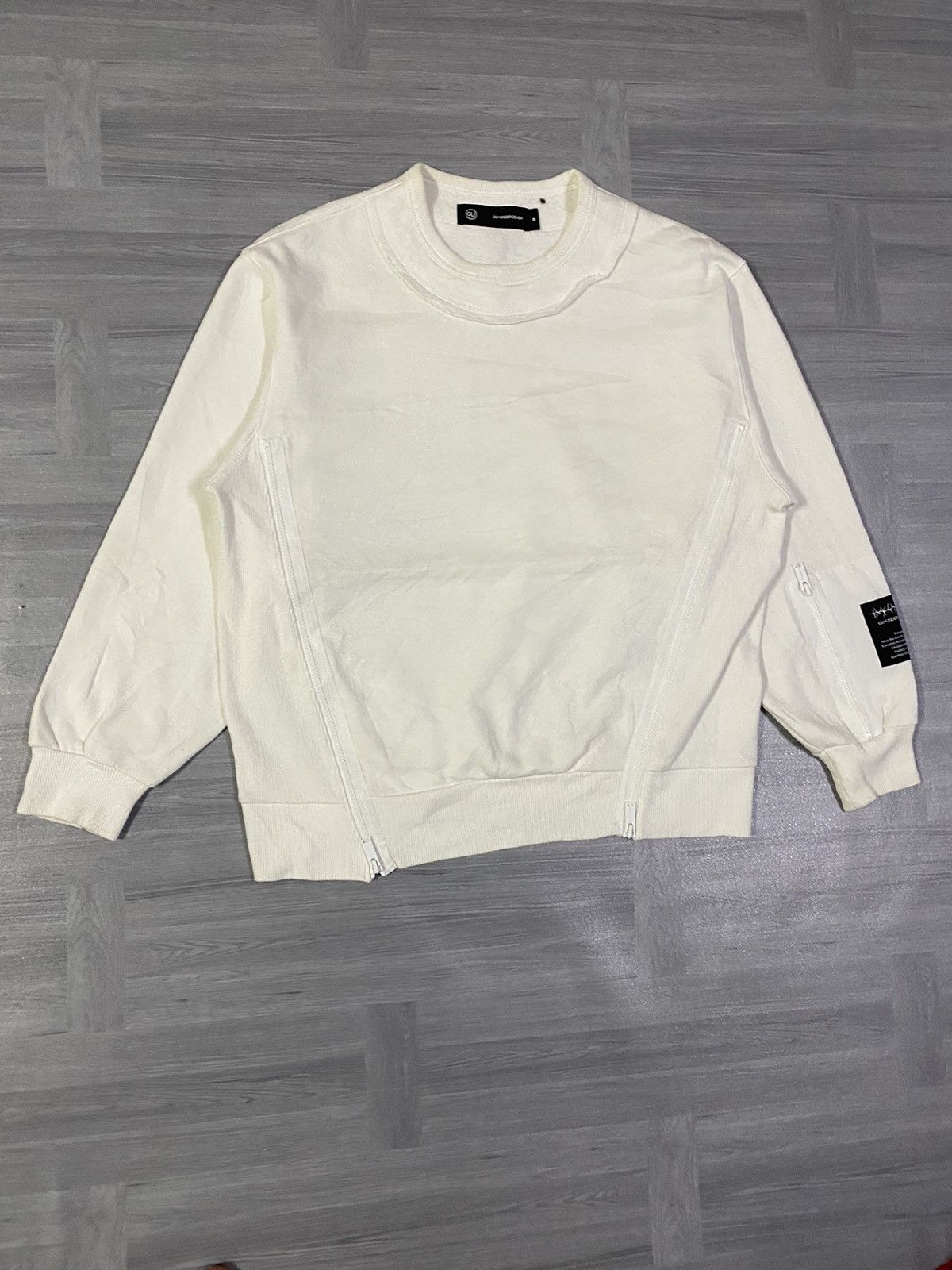 GU × Undercover Undercover X GU Sweatshirt Plain White Crewneck Size US M / EU 48-50 / 2 - 3 Thumbnail