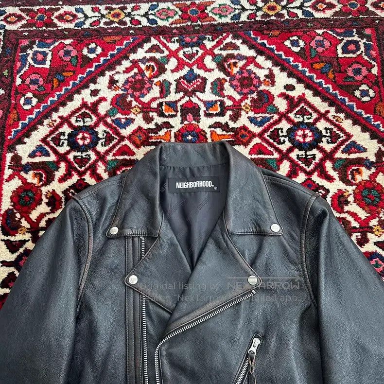 Neighborhood Neighborhood Motorcycle Leather Jacket Size US M / EU 48-50 / 2 - 5 Thumbnail