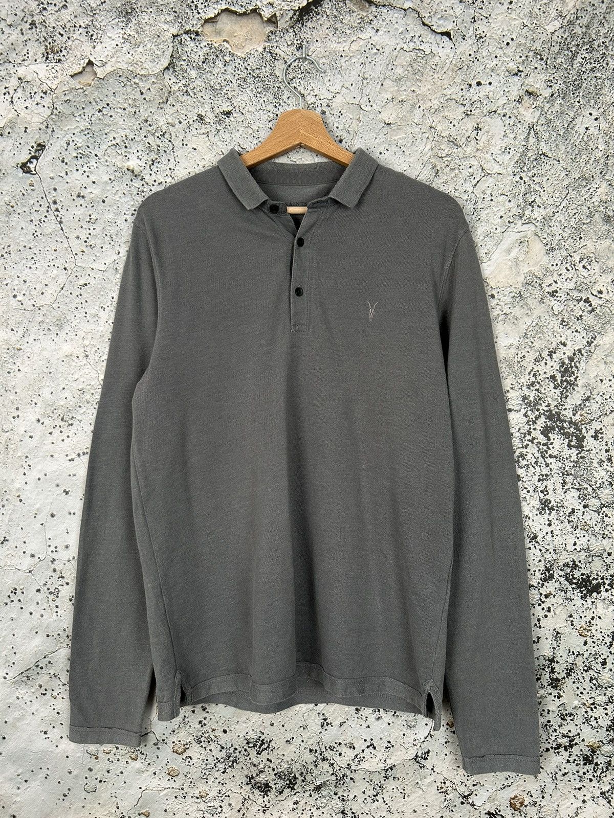 Allsaints Allsaints Longsleeve Polo Elegant Designer Rare Hype Size US M / EU 48-50 / 2 - 1 Thumbnail
