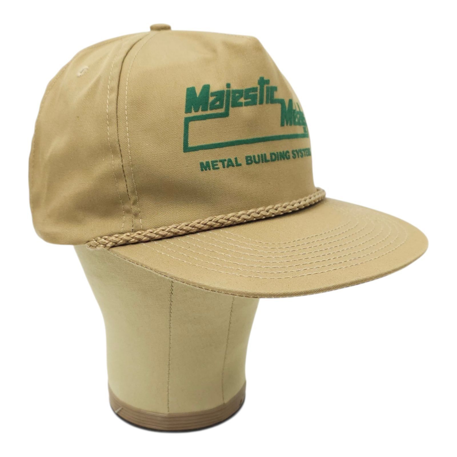 Other Majestic Metal Rope Snapback Cap Hat Trucker Baseball Khaki Size ONE SIZE - 3 Thumbnail