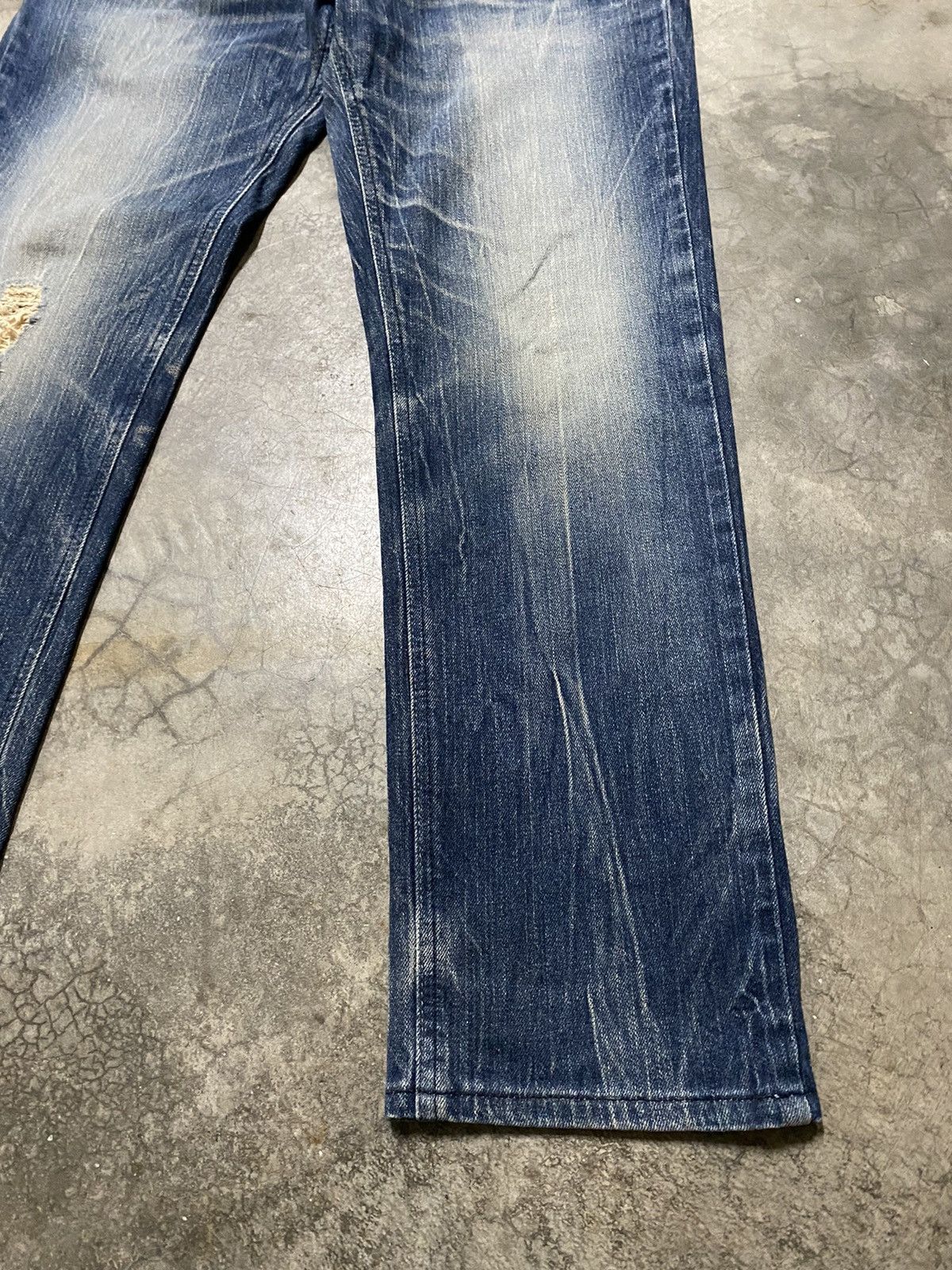 Edwin × Japanese Brand Baggy Jeans Japanese Edwin Distressed Size US 33 - 3 Thumbnail
