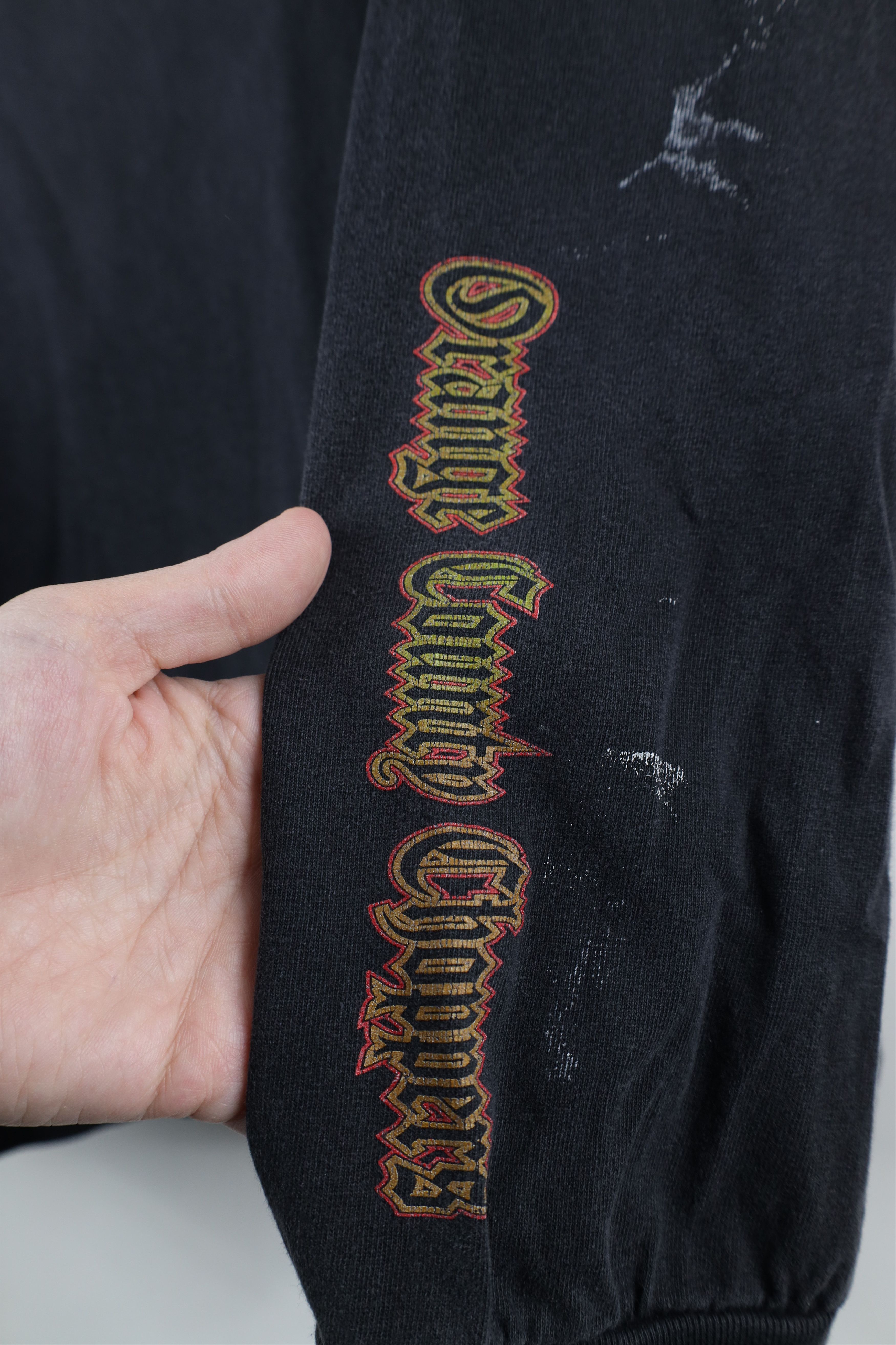 Vintage Vintage Y2K Orange Choppers Motorcycle Long Sleeve T-Shirt Size US XL / EU 56 / 4 - 9 Thumbnail