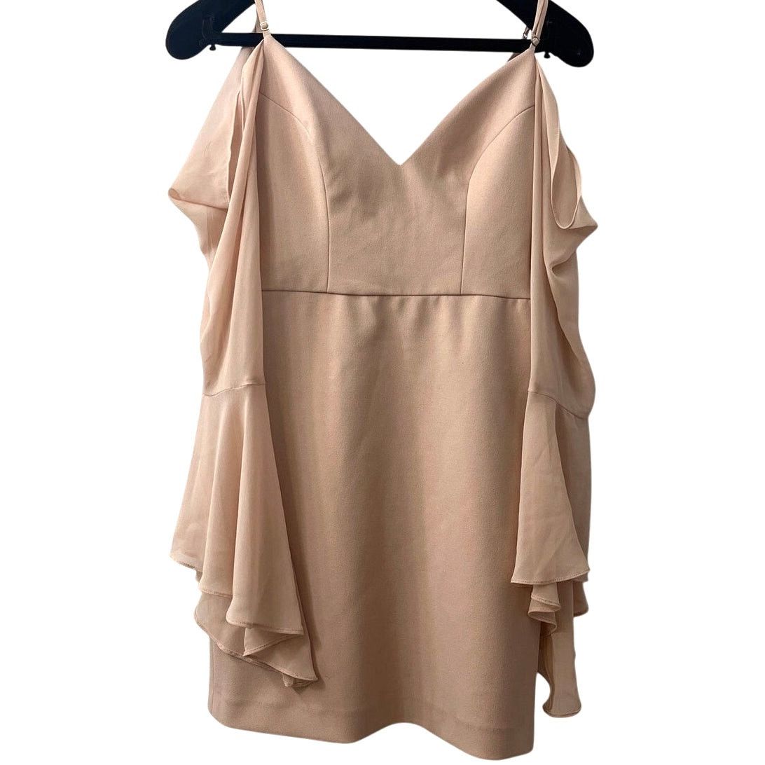 Other BCBGMAXAZRIA Palm Cold-Shoulder Bell Sleeve Dress - Size: 2 Size XS / US 0-2 / IT 36-38 - 1 Thumbnail