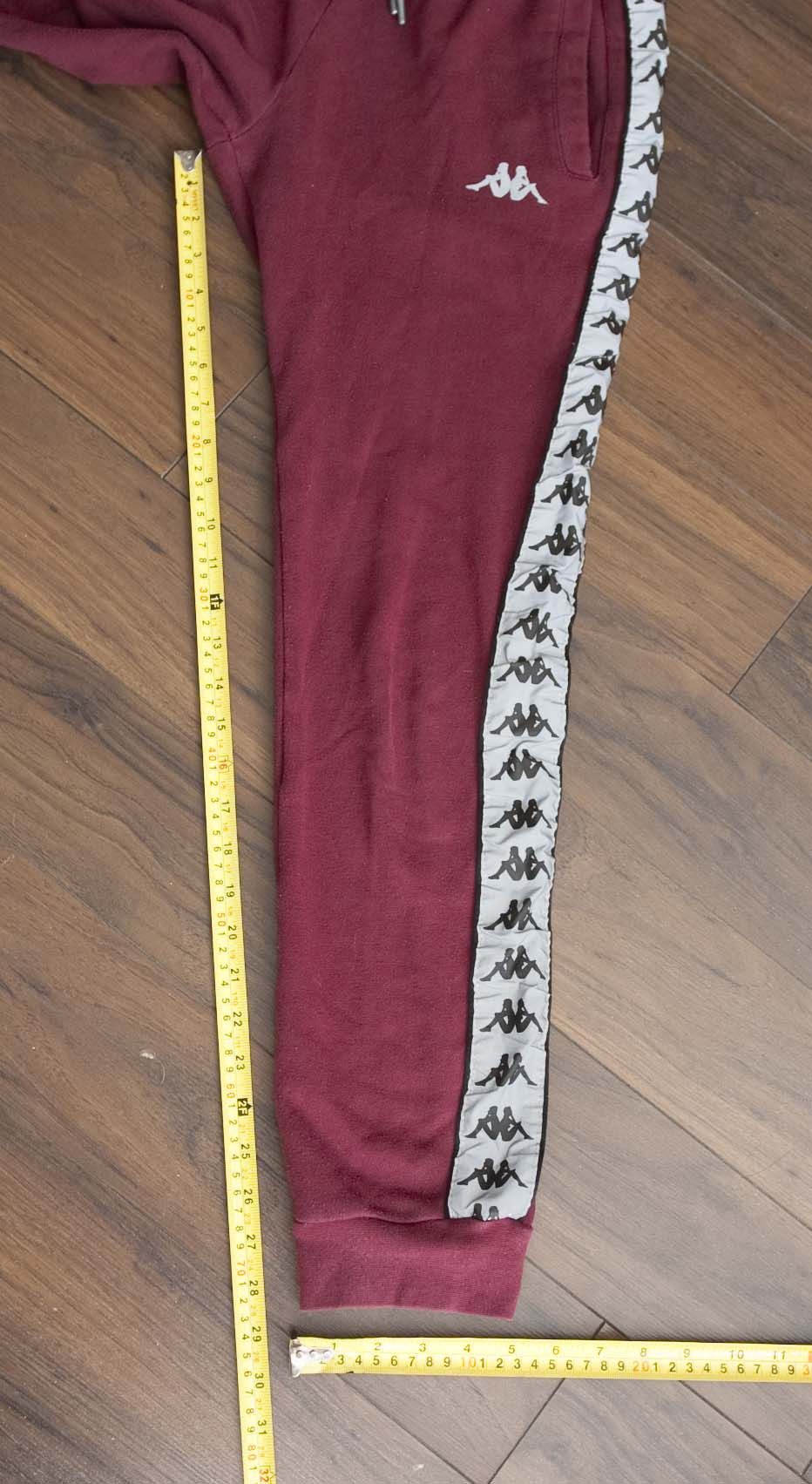 Kappa Kappa Sweatpants Jogger Size S/ 32x28.5 Burgundy Size US 32 / EU 48 - 4 Thumbnail