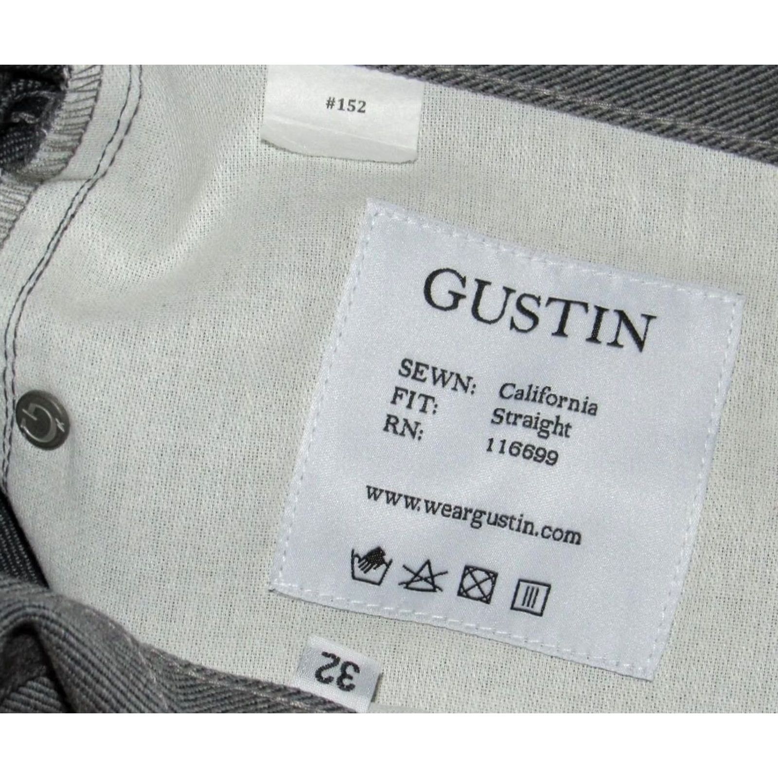 Gustin GUSTIN #152 Okayama Grey Shadow Japanese Selvedge Jeans 32 x 31 Size US 32 / EU 48 - 6 Thumbnail