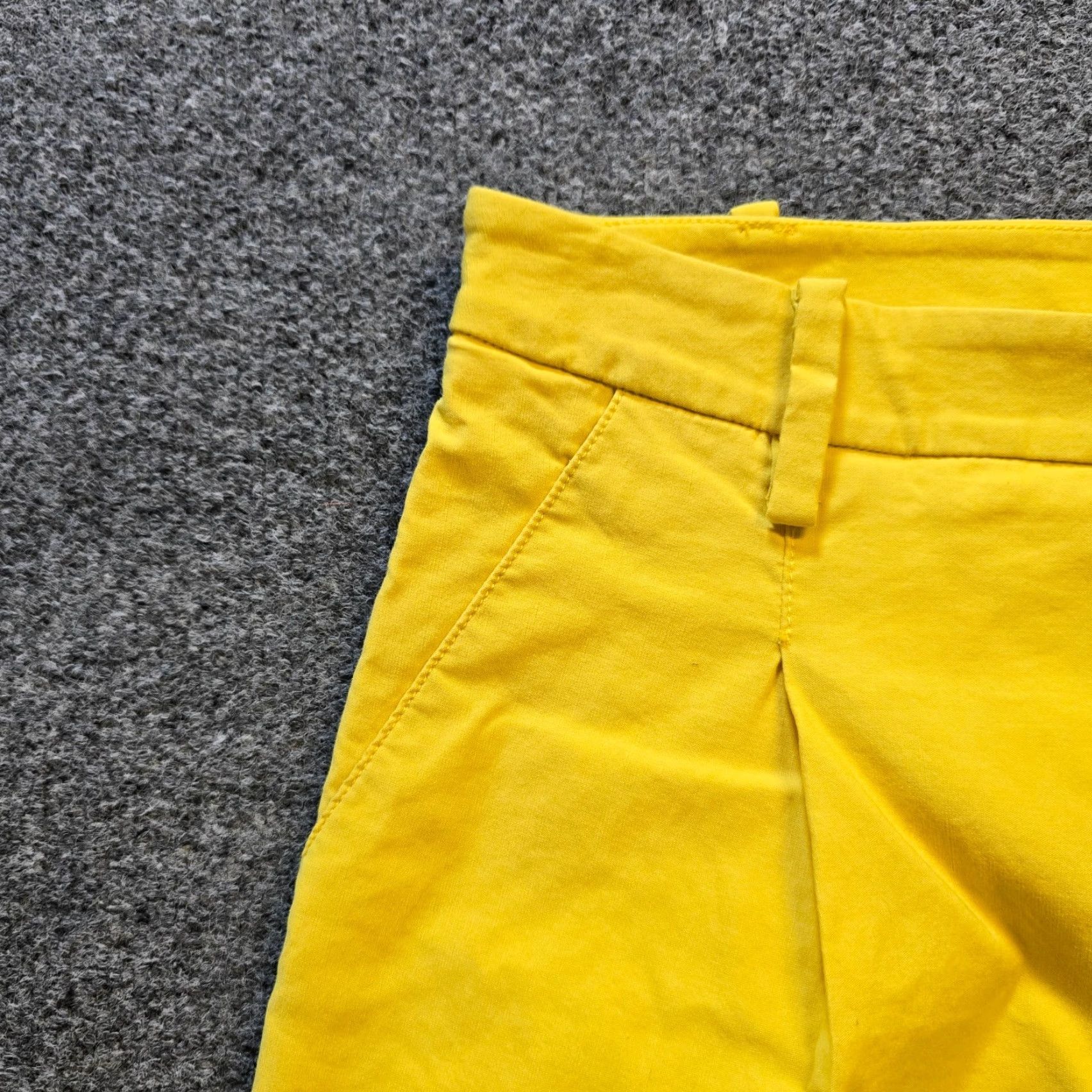 Anthropologie Maeve Pants Women Size 8 Yellow Linen Blend Wide-Leg Crop Pleated Casual Anthropologie Shirt? Size 30" / US 8 / IT 44 - 3 Thumbnail
