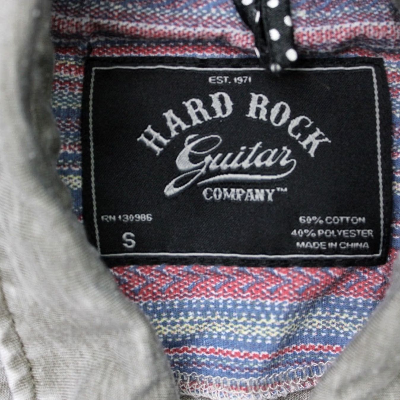 Hard Rock Cafe Hard Rock Guitar Polo Shirt Men Small Gray Short Sleeve Polo Shirt Polo Shirt Graphic Print... Size US S / EU 44-46 / 1 - 6 Thumbnail
