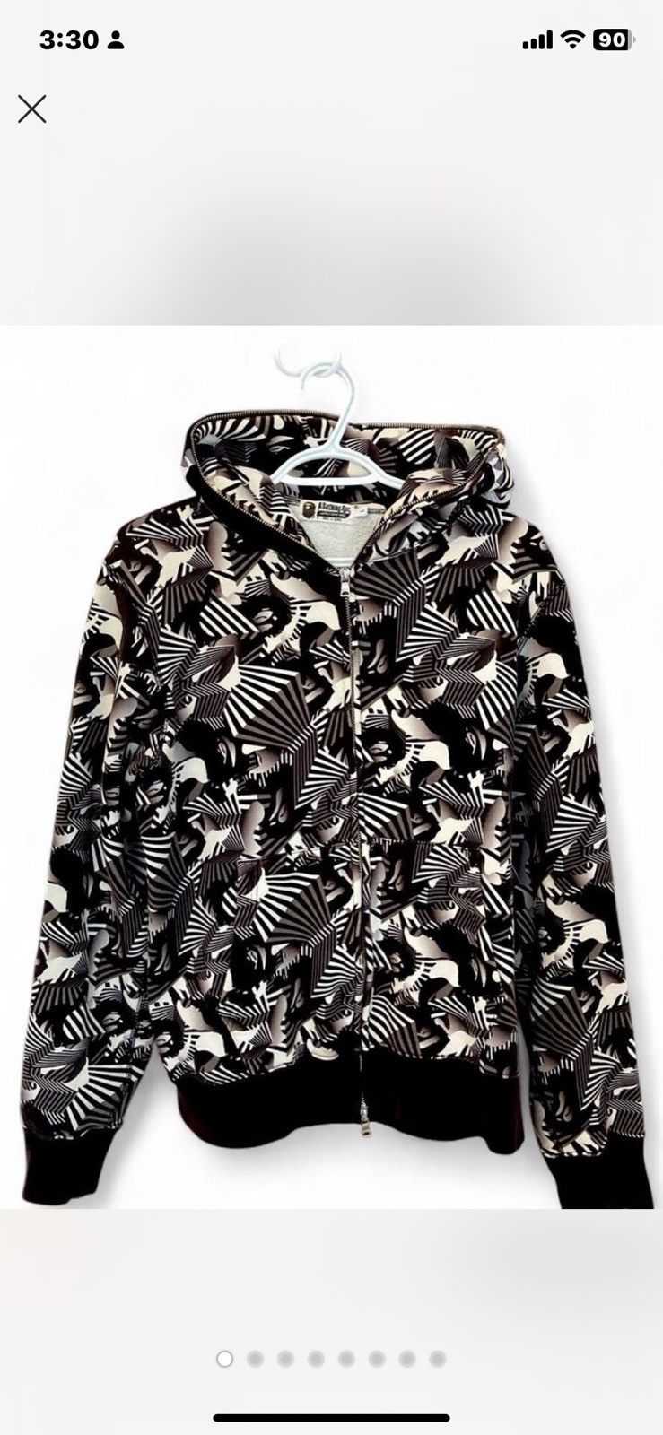 Bape BAPE dazzle camo brown shark hoodie Size US L / EU 52-54 / 3 - 1 Thumbnail