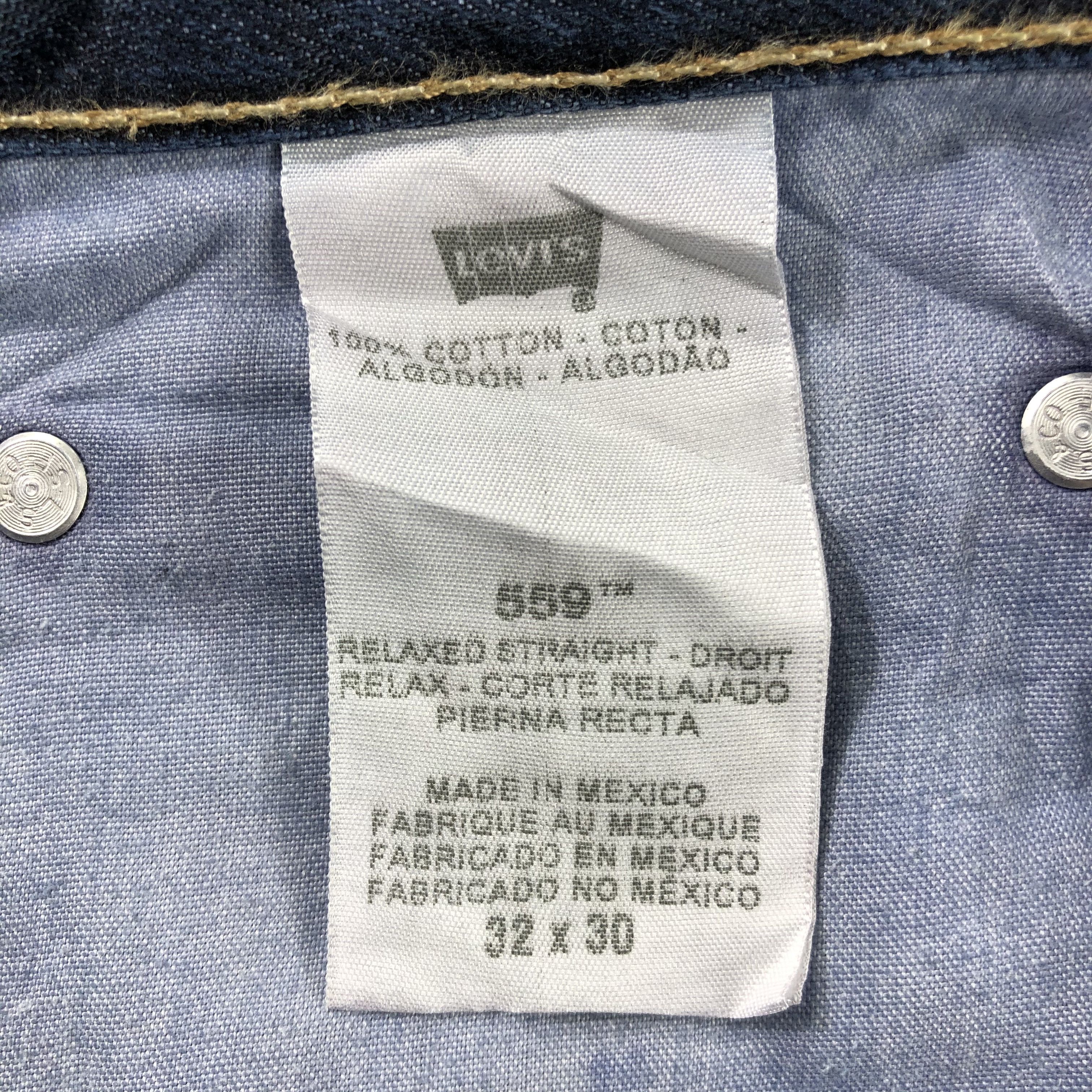 Levi's Vintage Faded Black Levis 559 Jeans-J2344 Size US 33 - 14 Thumbnail