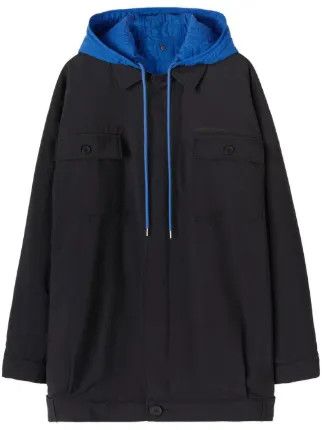 Off-White o1gr1nt0125 Race Canv Over Hoodie Shirt Jacket in Black Size US L / EU 52-54 / 3 - 1 Thumbnail