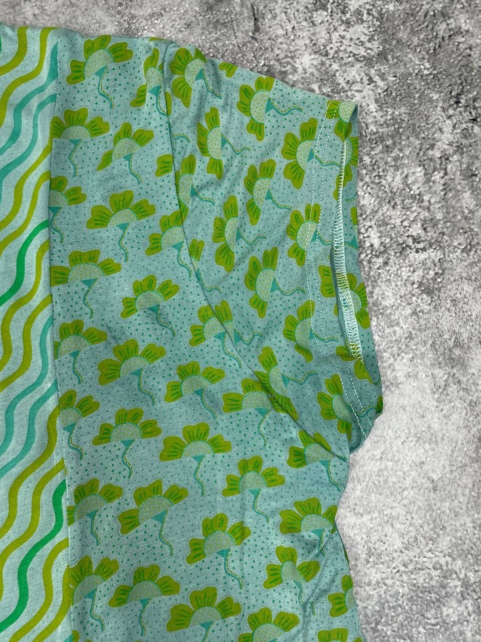 Gudrun Sjoden Gudrun Sjödén Women Dress Button Front Patterned Green Size XXL / US 16-18 / IT 52-54 - 3 Thumbnail