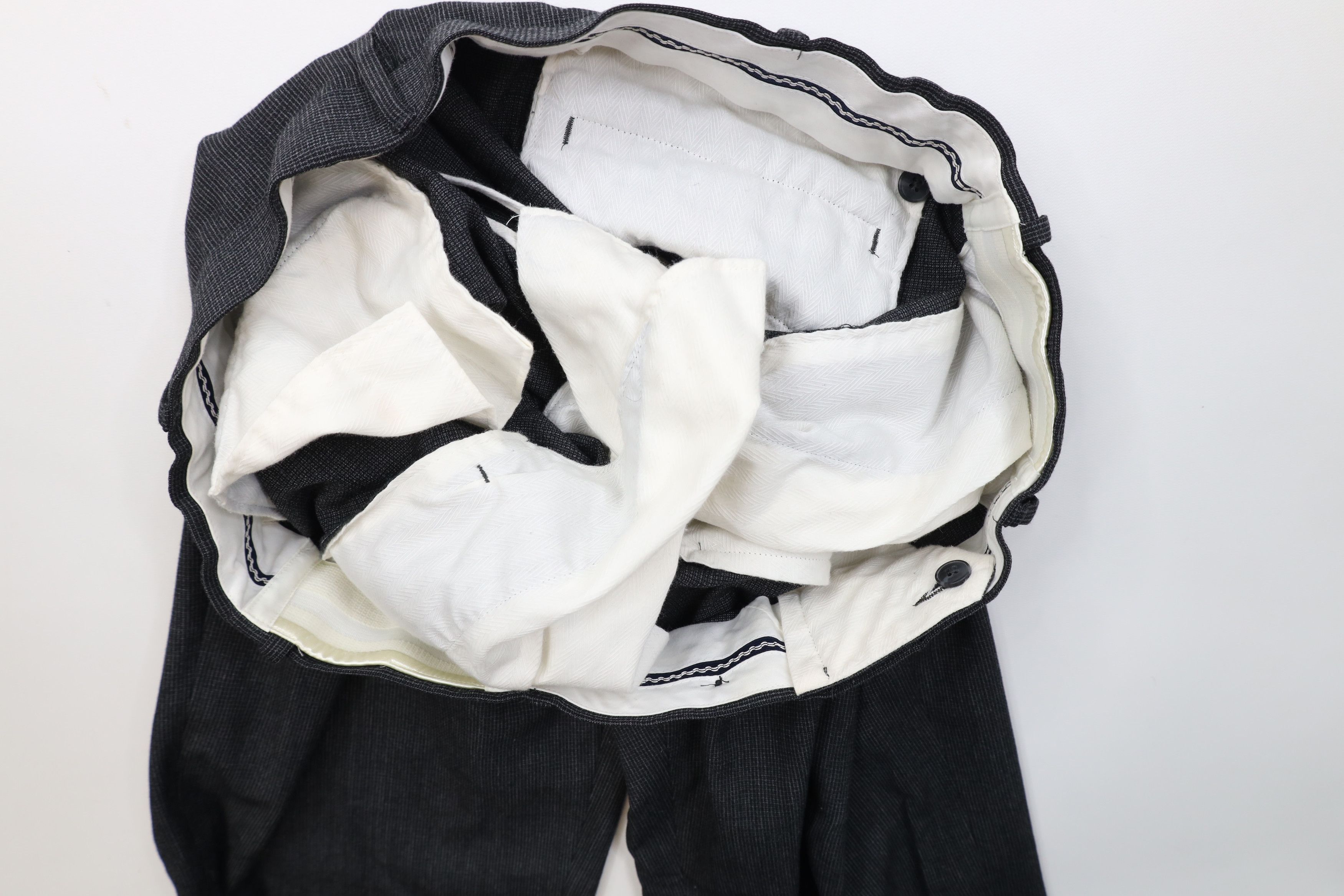 Vintage Vintage 90s Y2K Streetwear Knit Wide Leg Chino Pants Gray Size US 40 / EU 56 - 8 Thumbnail