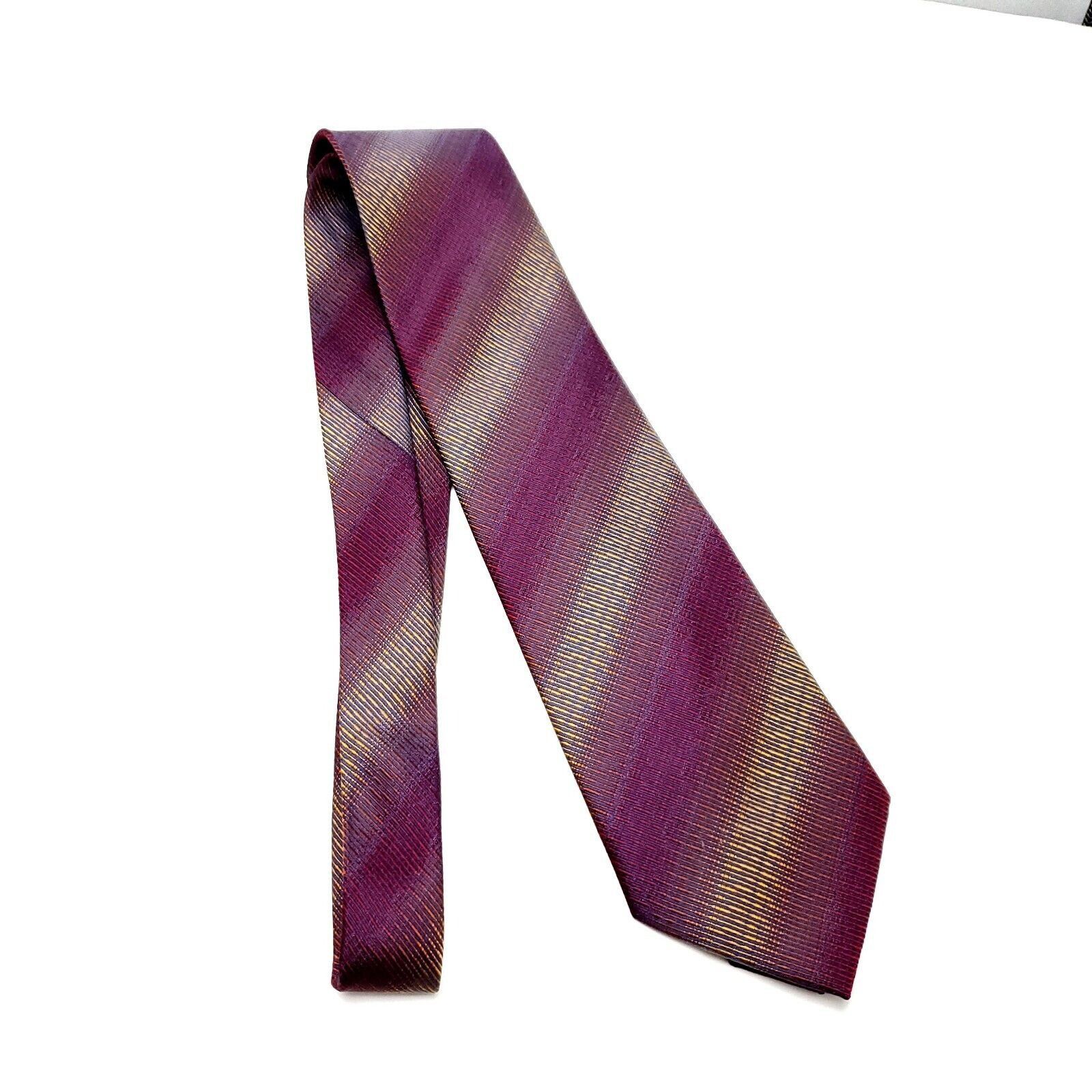 Kenneth Cole Kenneth Cole Silk Tie Red Woven Wide Size ONE SIZE - 6 Thumbnail