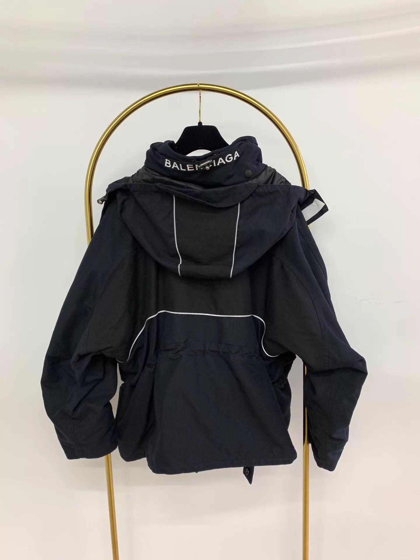 Balenciaga BALENCIAGA Black Blue Shell Jacket Size 36 Size XS / US 0-2 / IT 36-38 - 3 Thumbnail