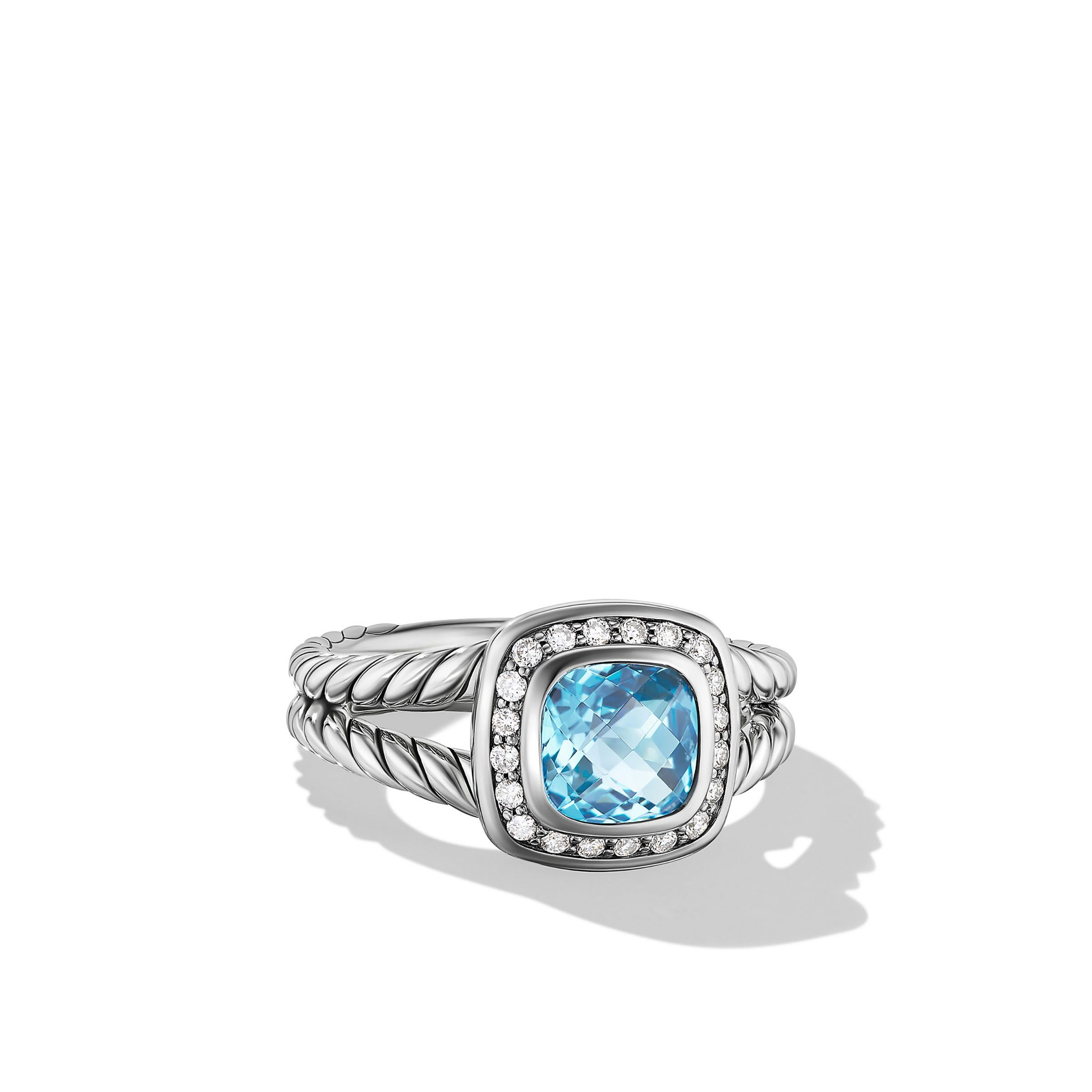 David Yurman o1w1db10525 R07443D Ring in Silver with Topaz and Diamond Size ONE SIZE - 1 Thumbnail