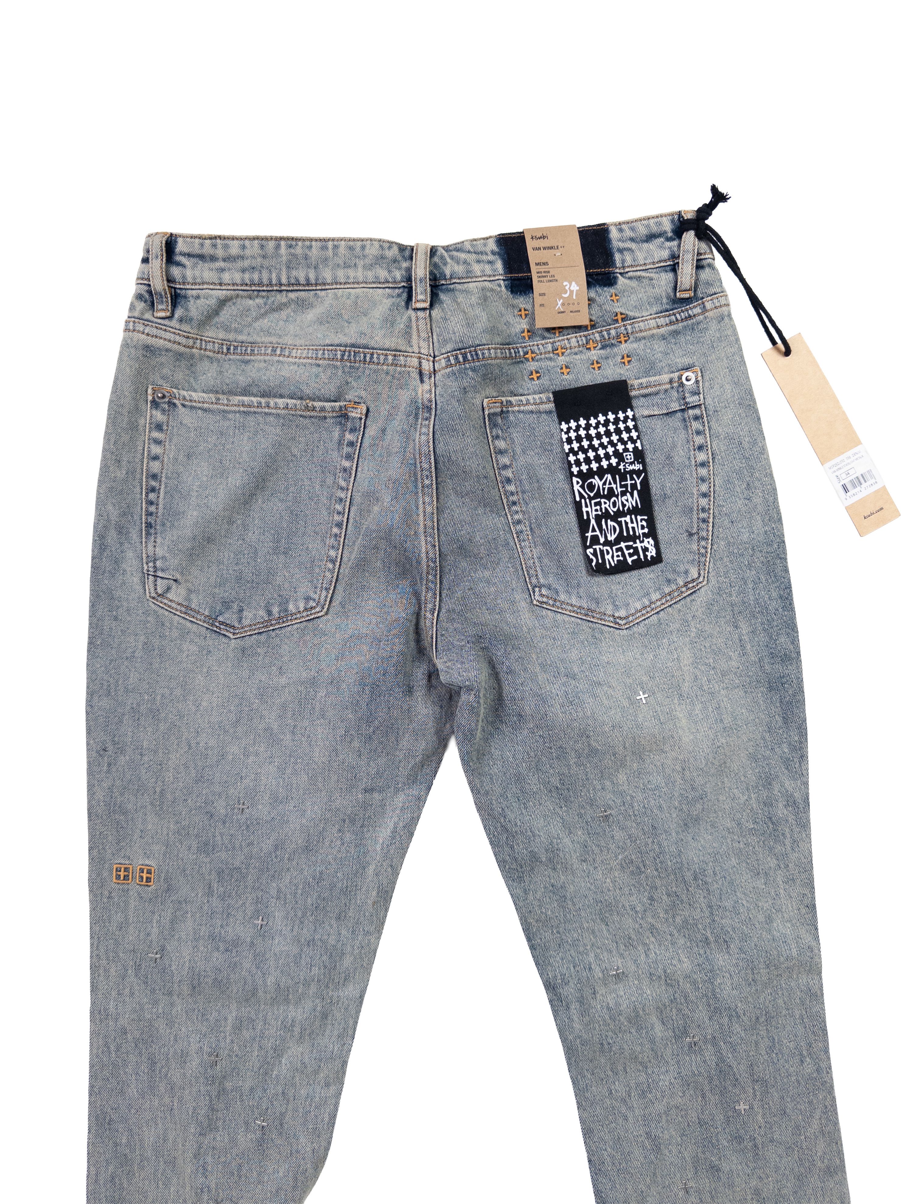 Ksubi Van Winkle STAGELIGHT METALIK Jeans Size 34 Brand New