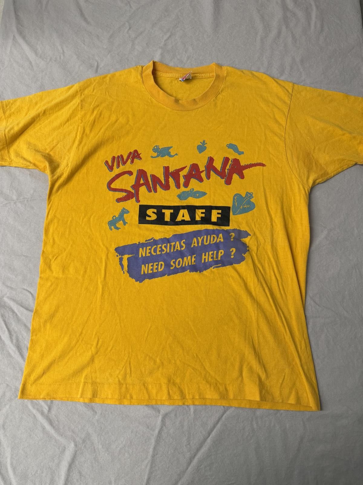 Fruit Of The Loom VTG Viva Santana Tour T-shirt Staff Single Stitch Tee XL Size US XL / EU 56 / 4 - 1 Thumbnail