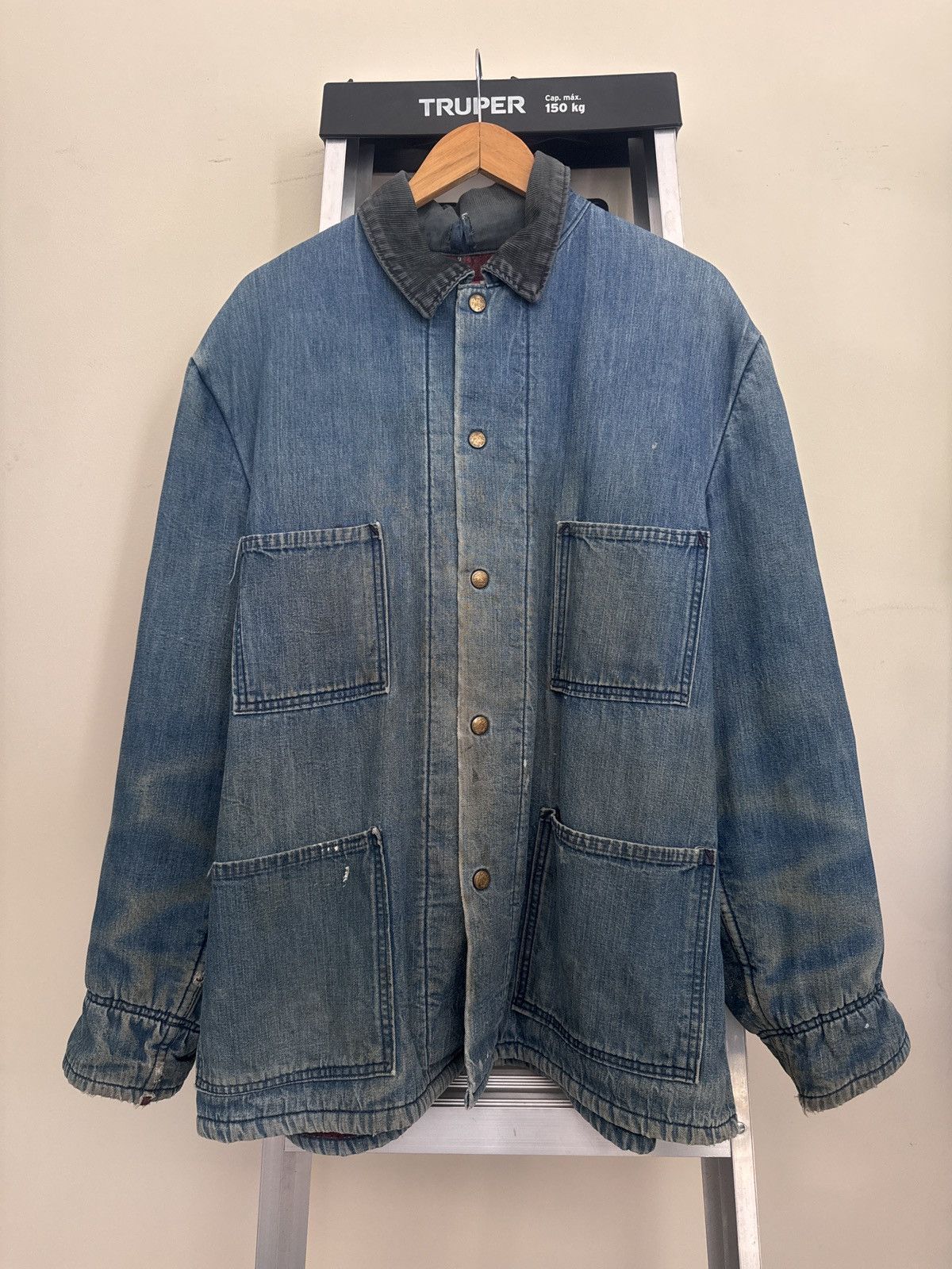 Carter's Vintage 60s Carter’s Chore Denim Jacket Size US L / EU 52-54 / 3 - 1 Thumbnail