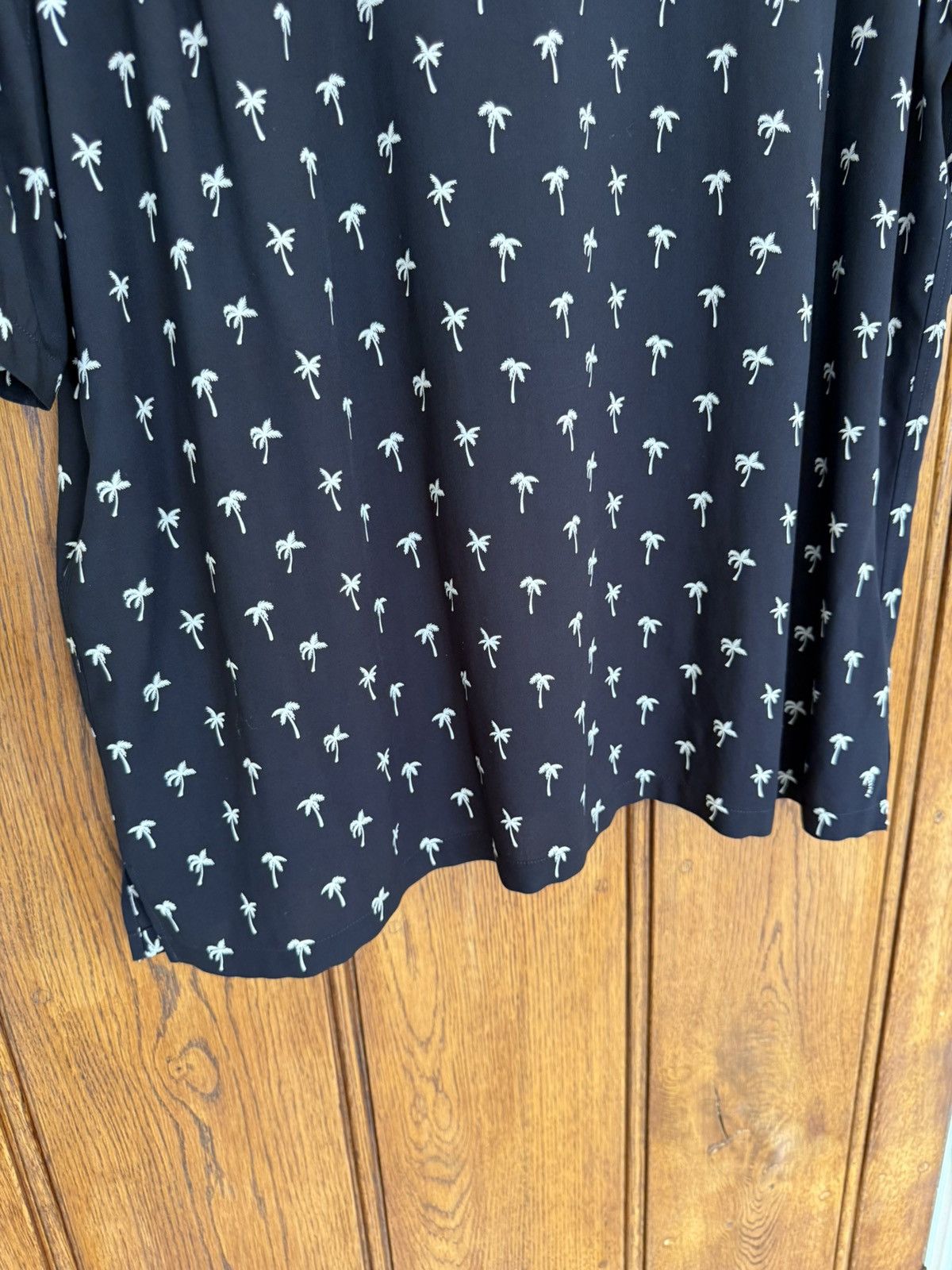 Celine SS24 $1.15k 🤑 Celine Hedi palm tree Hawaiian Black shirt Size US L / EU 52-54 / 3 - 17 Thumbnail