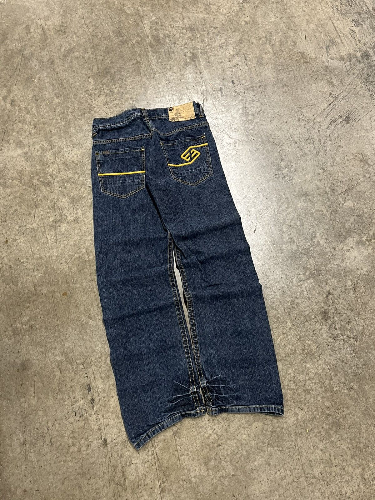 Enyce × Vintage Y2k embroidered baggy fit denim skater streetwear hype Size US 30 / EU 46 - 2 Thumbnail