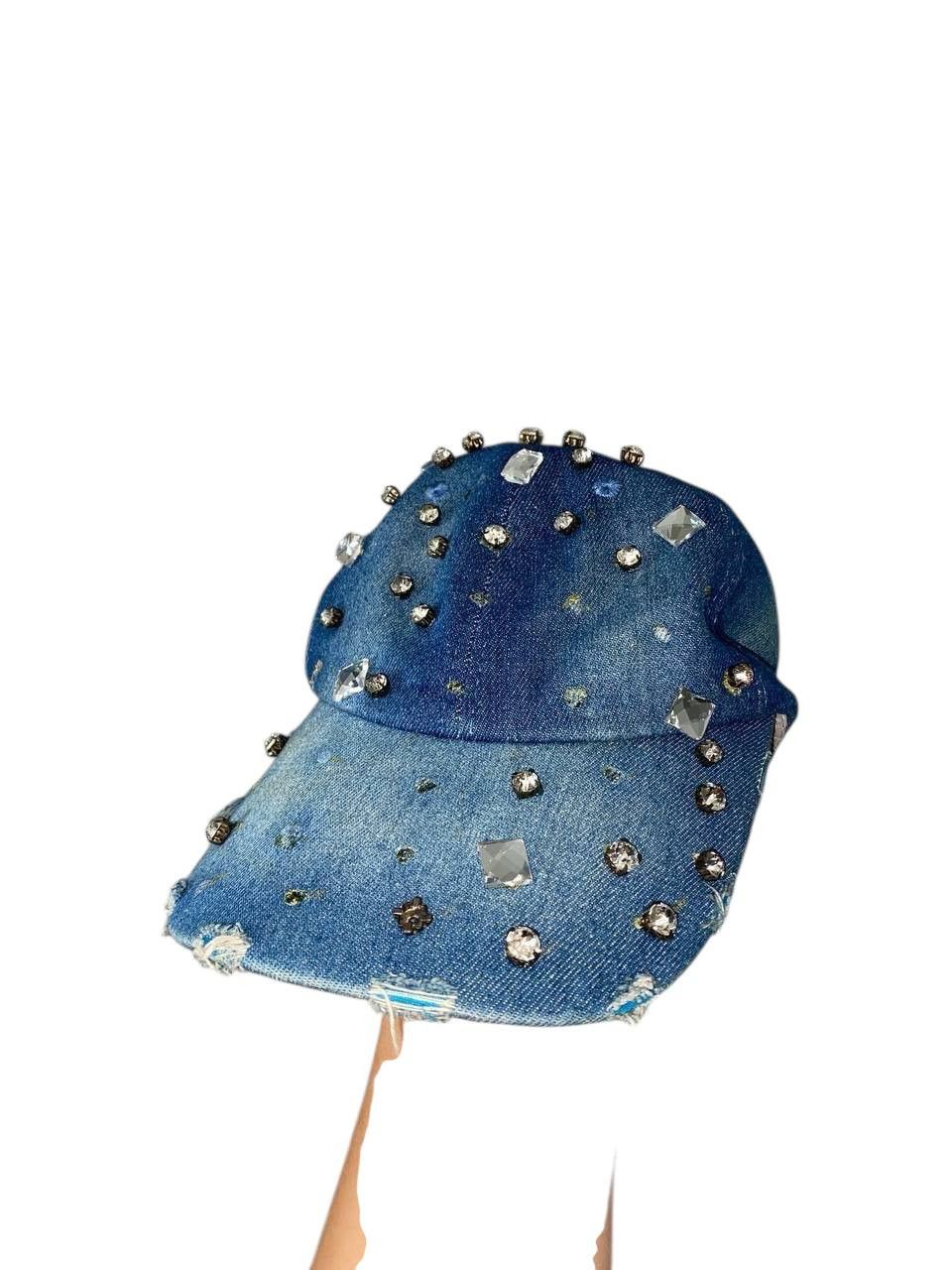 Hysteric Glamour VTG Rhinestone BB.Simon style Y2K Distressed Cap Hat Size ONE SIZE - 1 Thumbnail