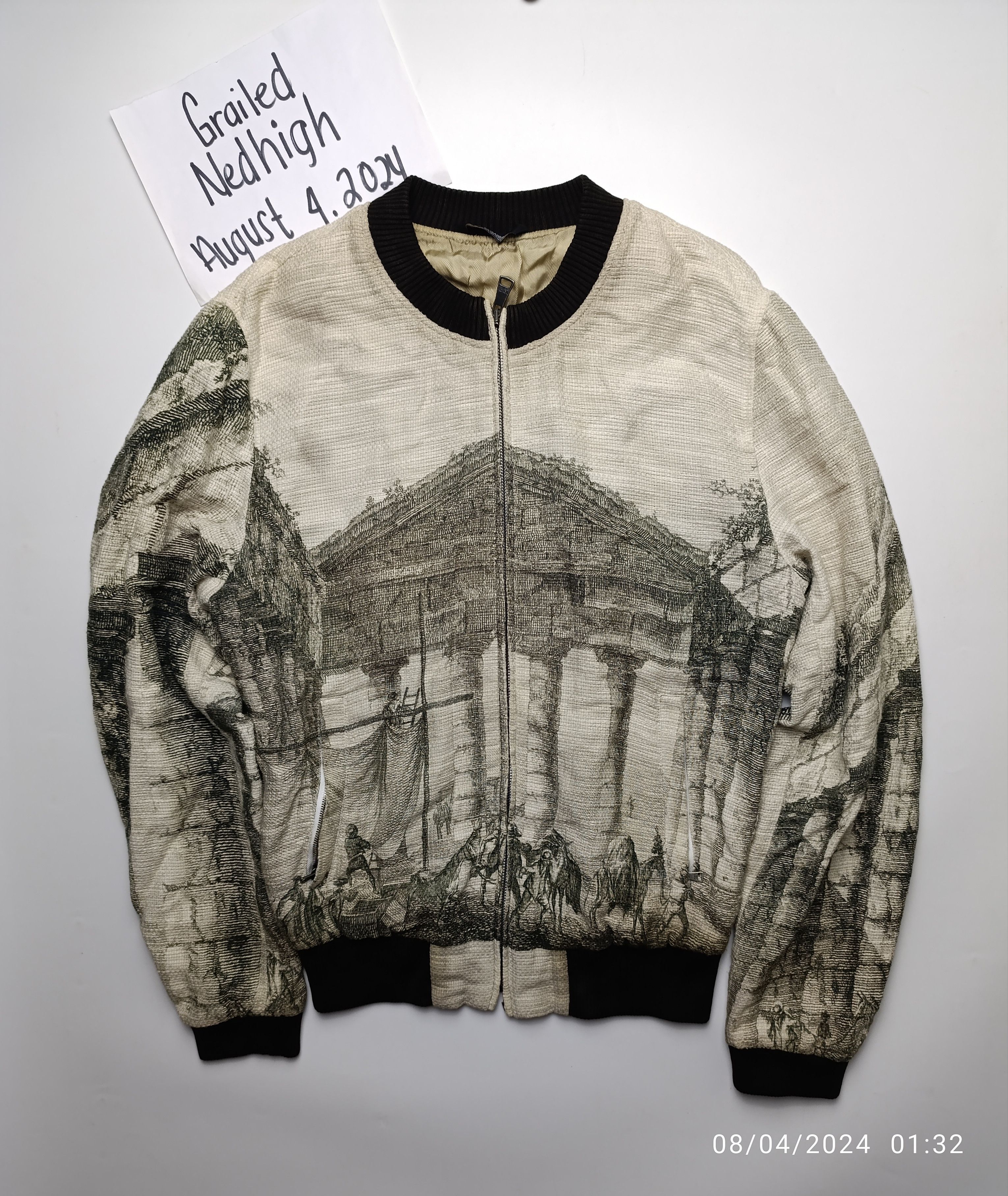 Dolce & Gabbana DOLCE & GABBANA ROMAN BOMBER JACKET RUNWAY S/S 14 